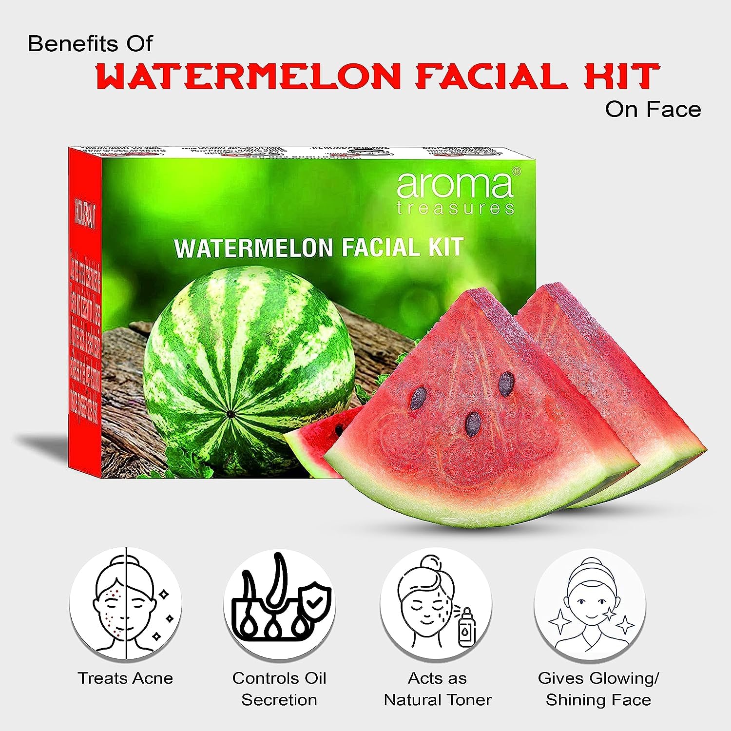 SS Fruit Facial Kits Combo - Watermelon, Strawberry & Blackcurrant Skincare Set for Glowing Skin | Hydrating & Brightening Face Mask Kit | Perfect for Spa Day, Self-Care Routine & Gift Giving