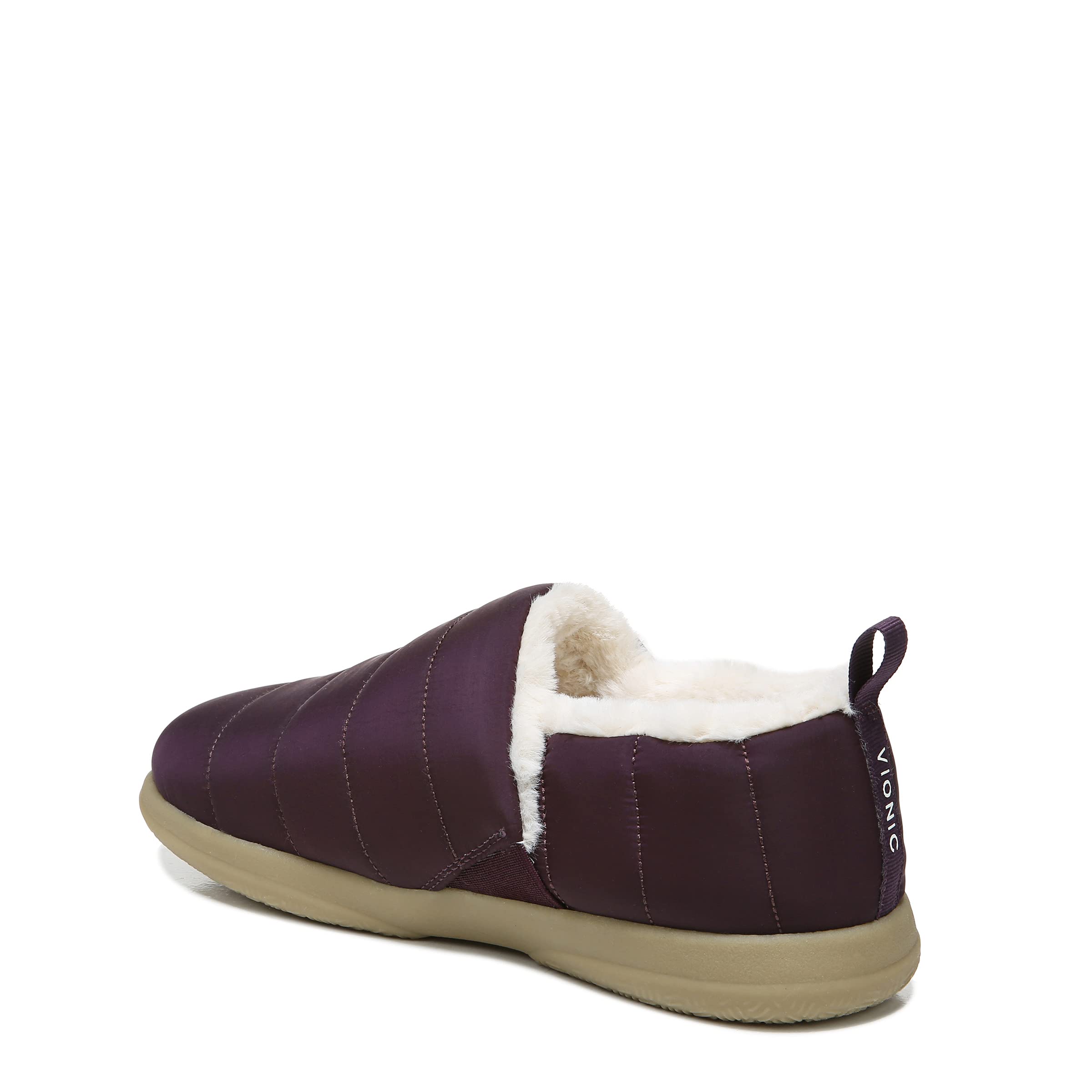 Vionic Tranquil Women's Supportive Slippers - Comfortable Orthopedic House Shoes for Plantar Fasciitis Relief, Purple, Size 10 Medium - Perfect for Relaxing at Home, Lounging & Indoor Comfort