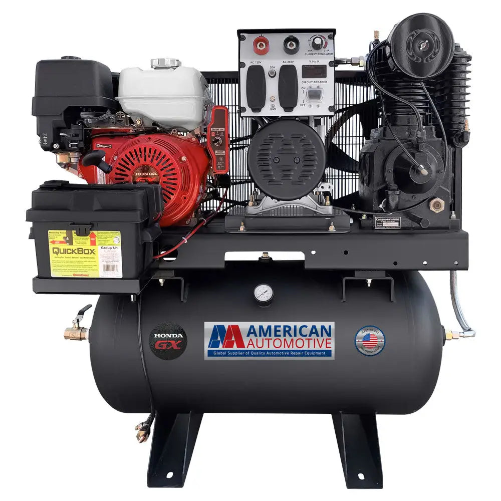 3-in-1 Portable Air Compressor, Generator & Welder with Honda Engine - 96 CGW30H - Perfect for Construction Sites, Emergency Power & Metal Fabrication