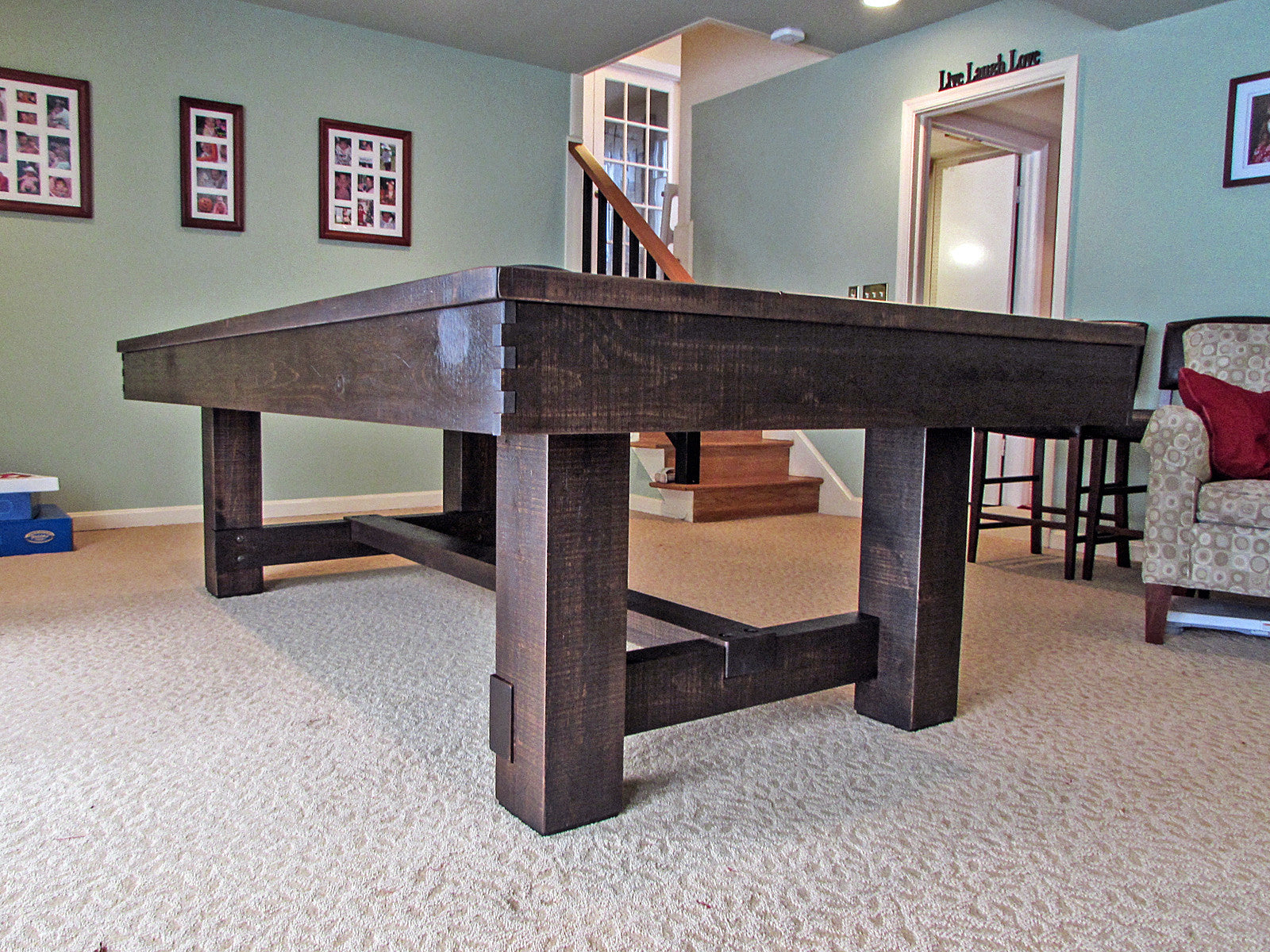 Olhausen Breckenridge Professional Pool Table - Premium 8ft Billiard Table for Home Game Room & Bar | Perfect for Family Entertainment & Professional Practice