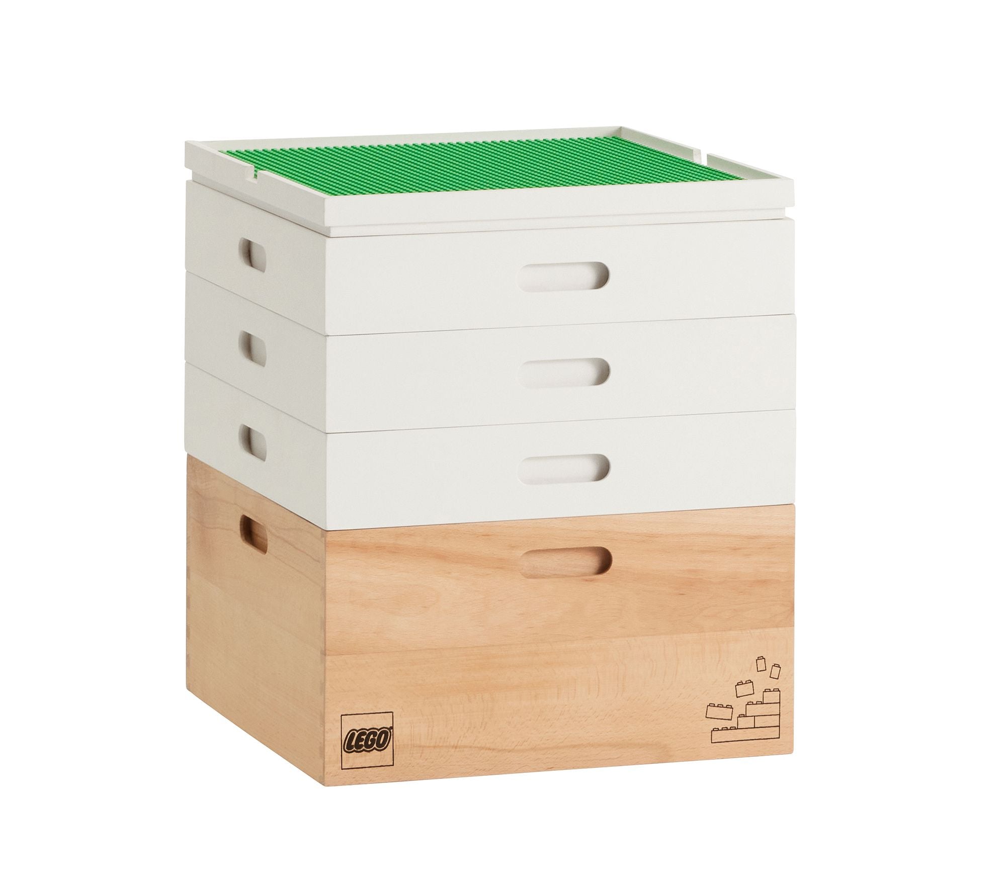LEGO® Storage Build and Stack Bricks Organizer - Creative Toy Storage Solution for Kids & Adults | Perfect for Playrooms, Classrooms & Home Organization