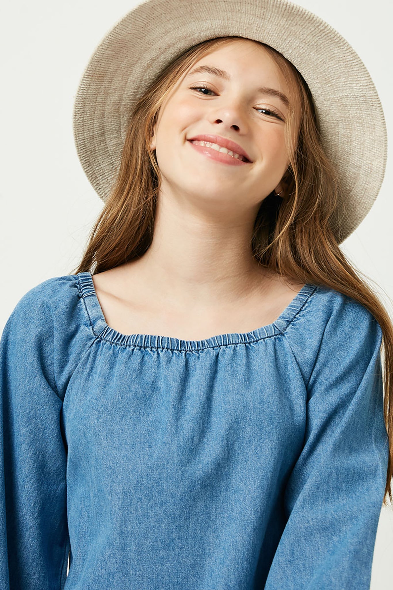 Stylish Chambray Tiered Dress for Women - Flowy Summer Maxi Dress with Pockets | Perfect for Beach, Vacation & Casual Outings