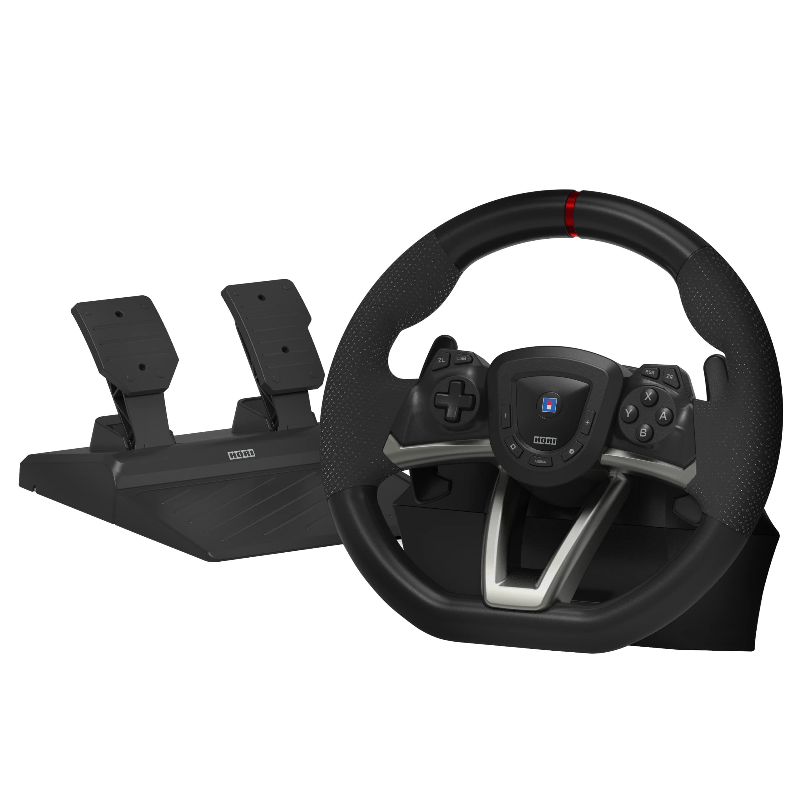 HORI Racing Wheel Pro Deluxe for Nintendo Switch & PC - Officially Licensed by Nintendo - Perfect for Racing Games & Simulation Driving