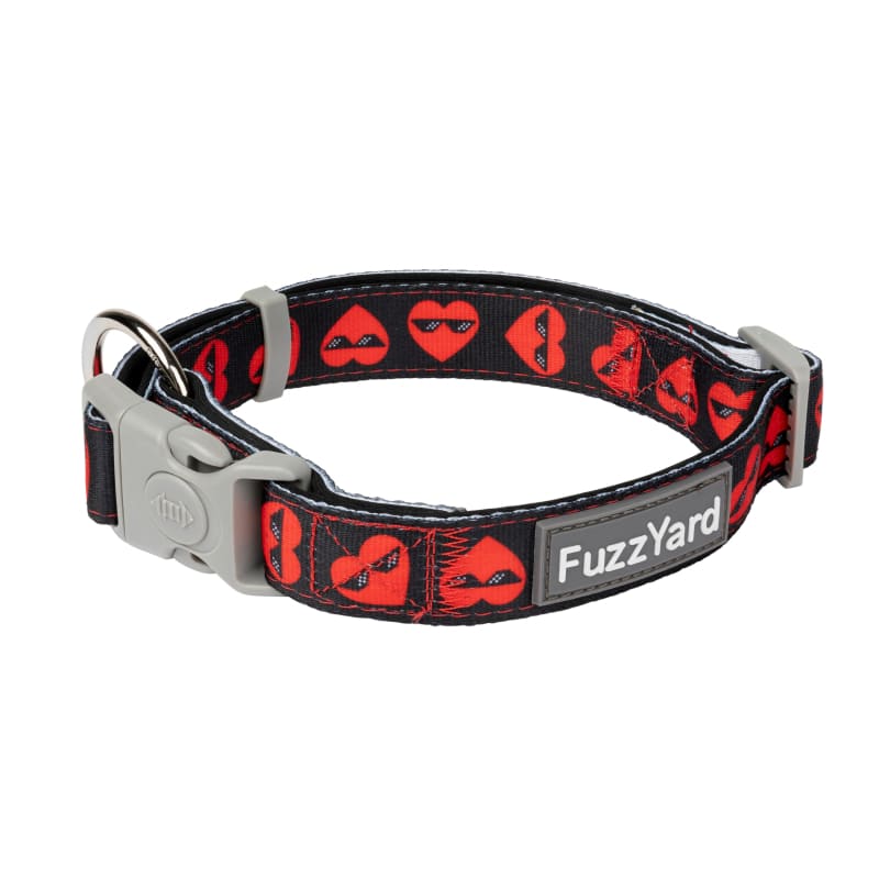 Fuzzyard Heart Breaker Dog Collar - Soft & Stylish Pet Collar for Small, Medium & Large Dogs (3 Sizes) | Perfect for Walks, Training & Fashion Accessories