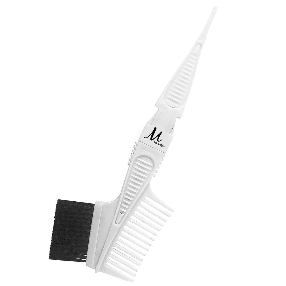 Igora Vario Blond Plus Lightening Powder - Blue Dust-Free 450g & M Hair Designs Tint Brush Comb White (2-Piece Hair Bleaching Kit) for Salon Professionals & DIY Hair Lightening at Home