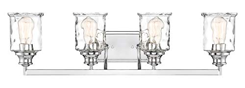 Drake 4-Light Bathroom Vanity Light Bar - Modern LED Bathroom Lighting Fixture for Vanity Mirror, Powder Room & Master Bath