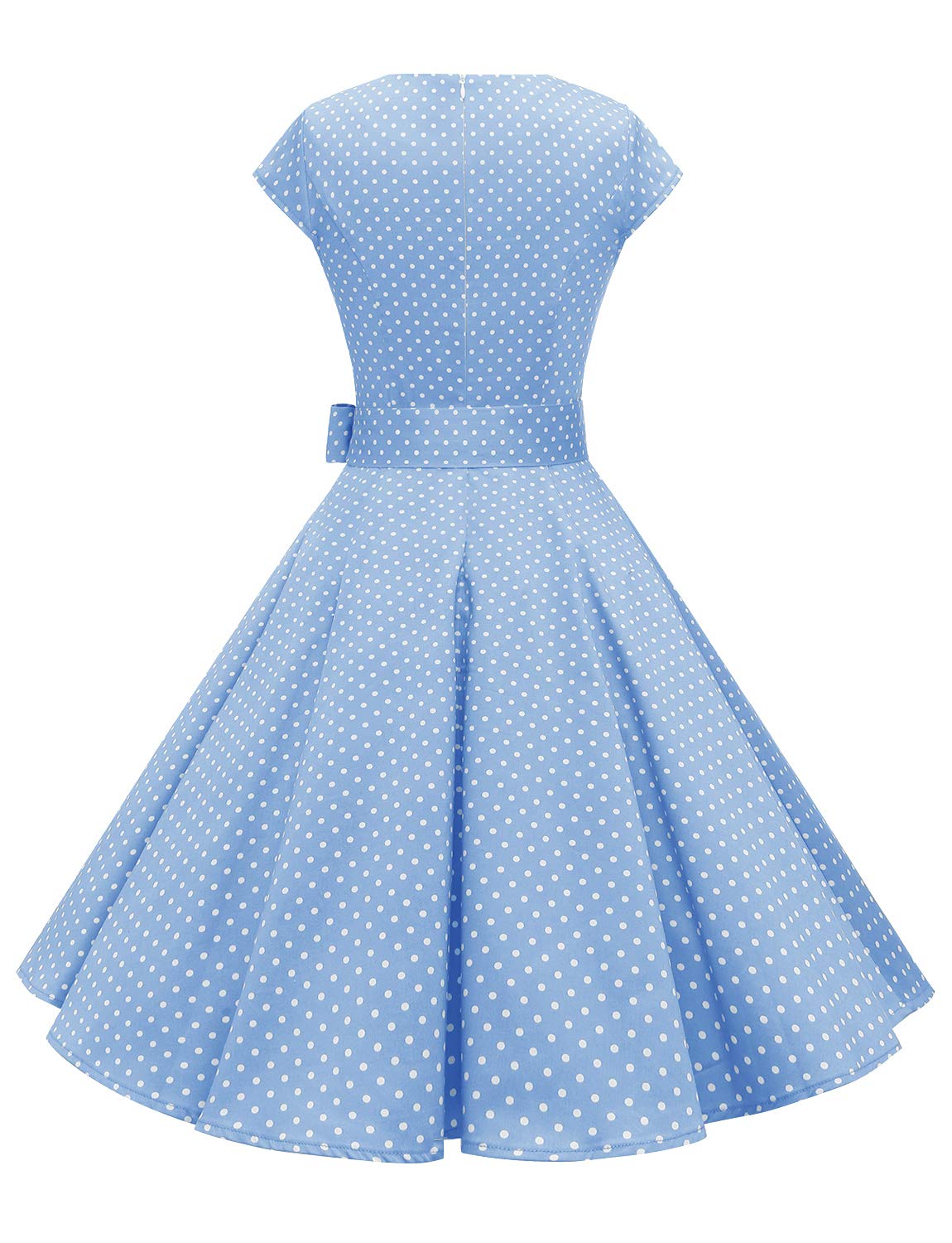 Vintage 1950s Rockabilly Prom Dress for Women - Retro Cocktail Party Dress with Flared Skirt | Perfect for Prom, Homecoming, and Swing Dance Events