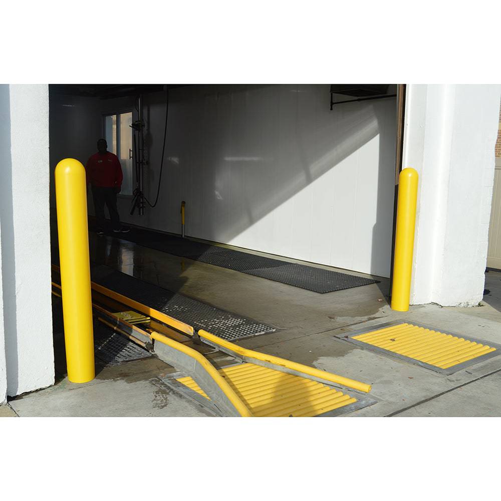 Heavy Duty Dome Top Bollard Covers - 6 Inch Diameter Pipe Protectors for Parking Lots, Warehouses & Outdoor Safety Barriers