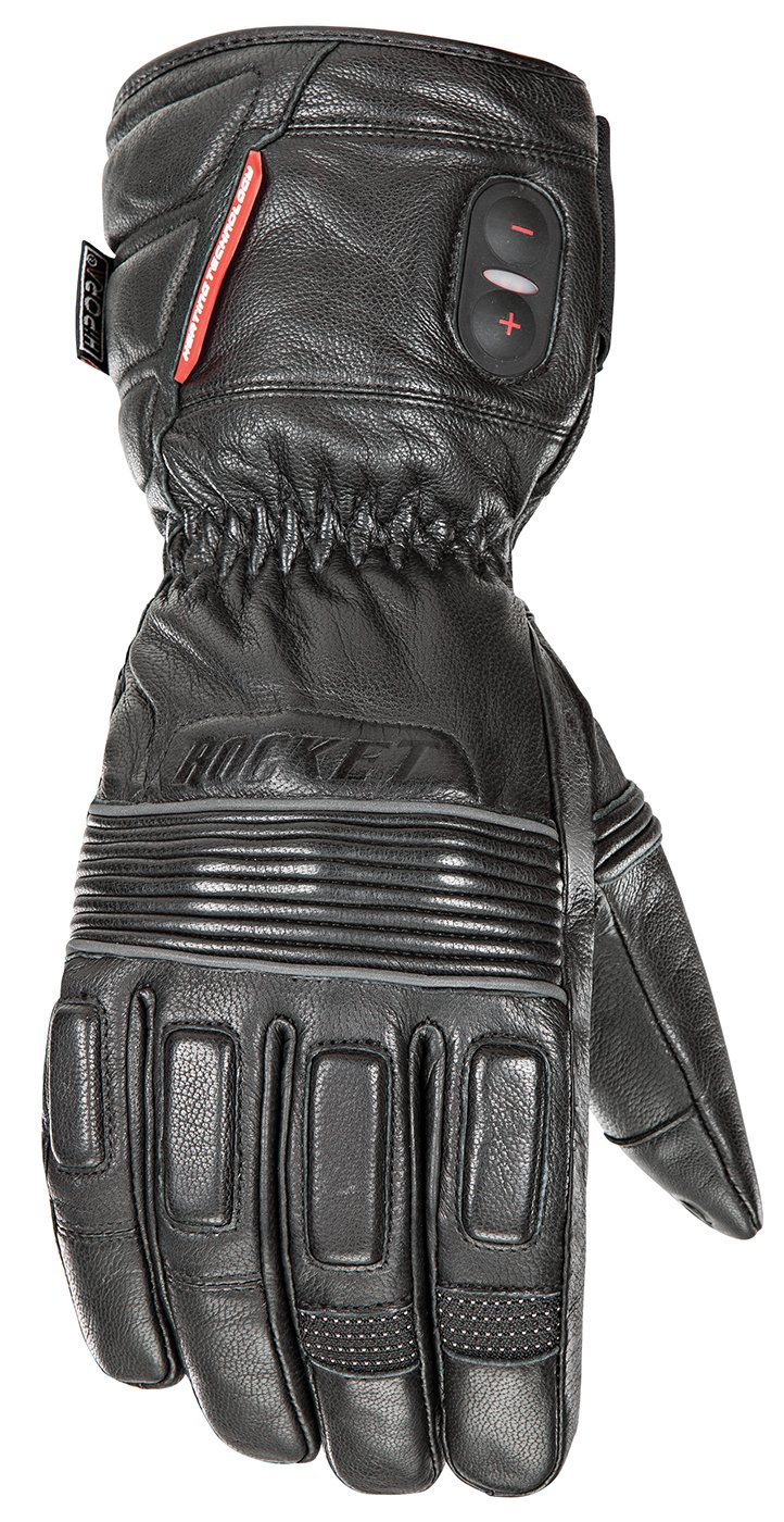 Joe Rocket Men's Heated Motorcycle Gloves - Premium Leather Burner Gloves for Winter Riding & Extreme Cold Weather Protection