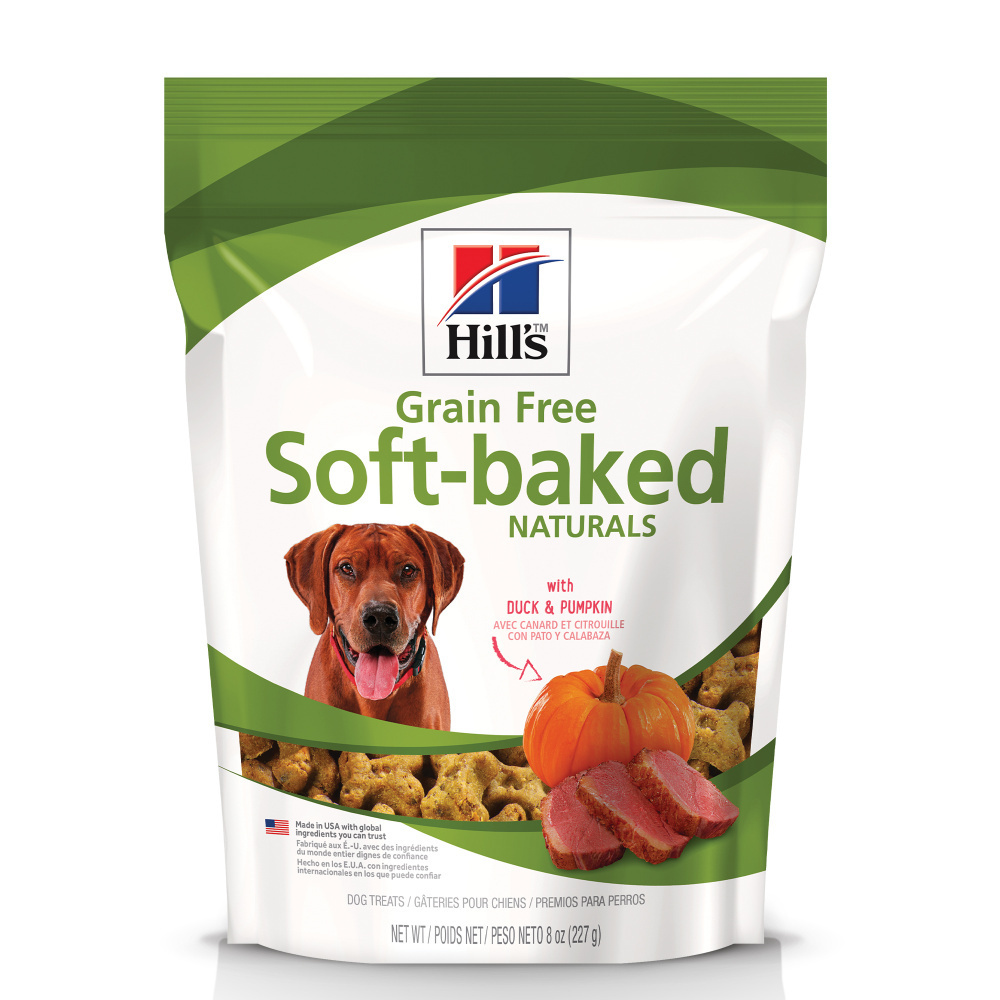 Hill's Science Diet Soft Baked Naturals Dog Treats with Duck & Pumpkin - Natural Ingredients for Training, Rewards & Digestive Health - Perfect for Small, Medium & Large Dogs