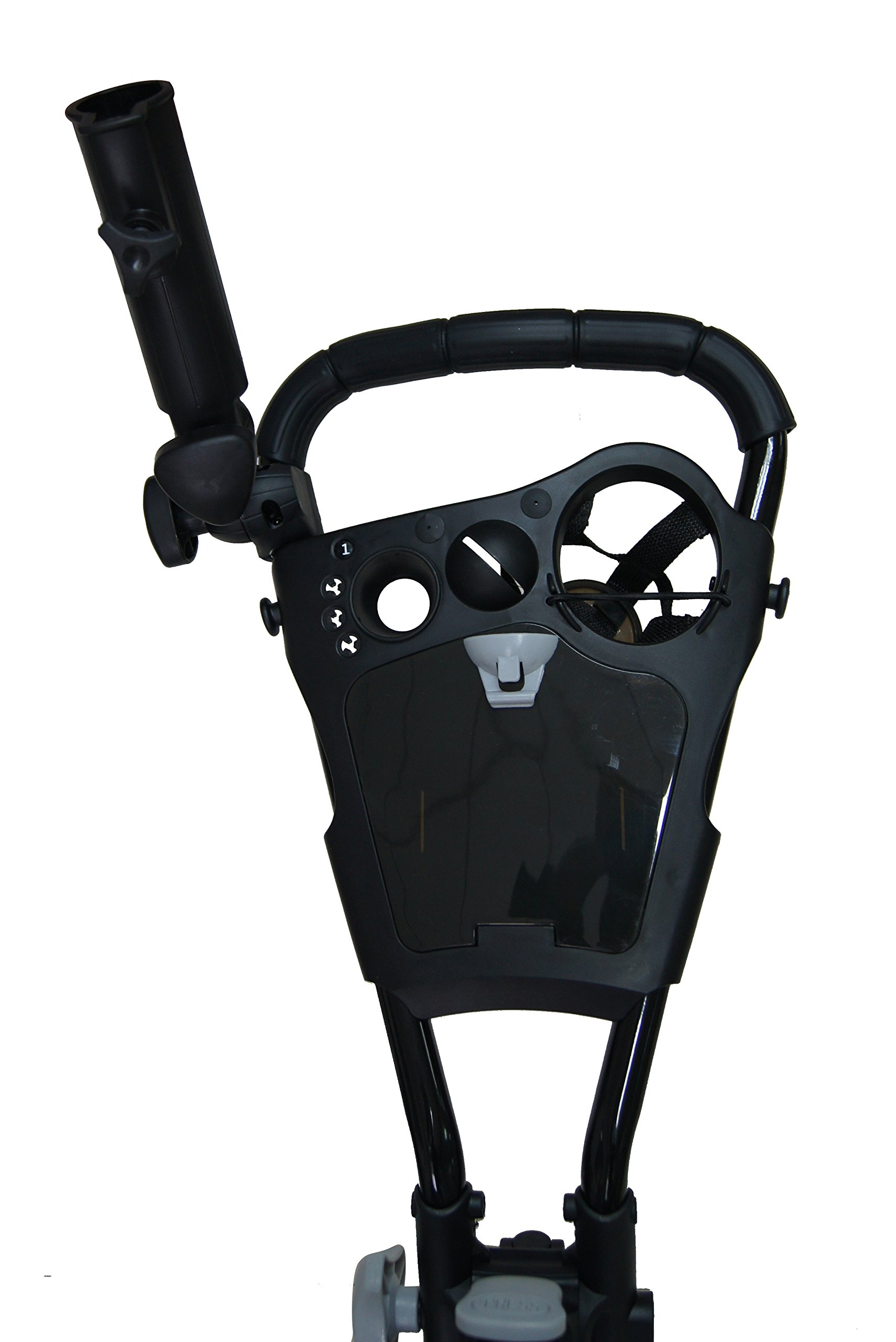 Premium 3-Wheel Golf Push Cart with Foot Brake - 1-Second Quick Fold, Adjustable Handle & Umbrella Holder | Lightweight Aircraft Aluminum Frame | Golf Accessories for Men & Women | Perfect for Golf Courses, Driving Ranges & Outdoor Practice