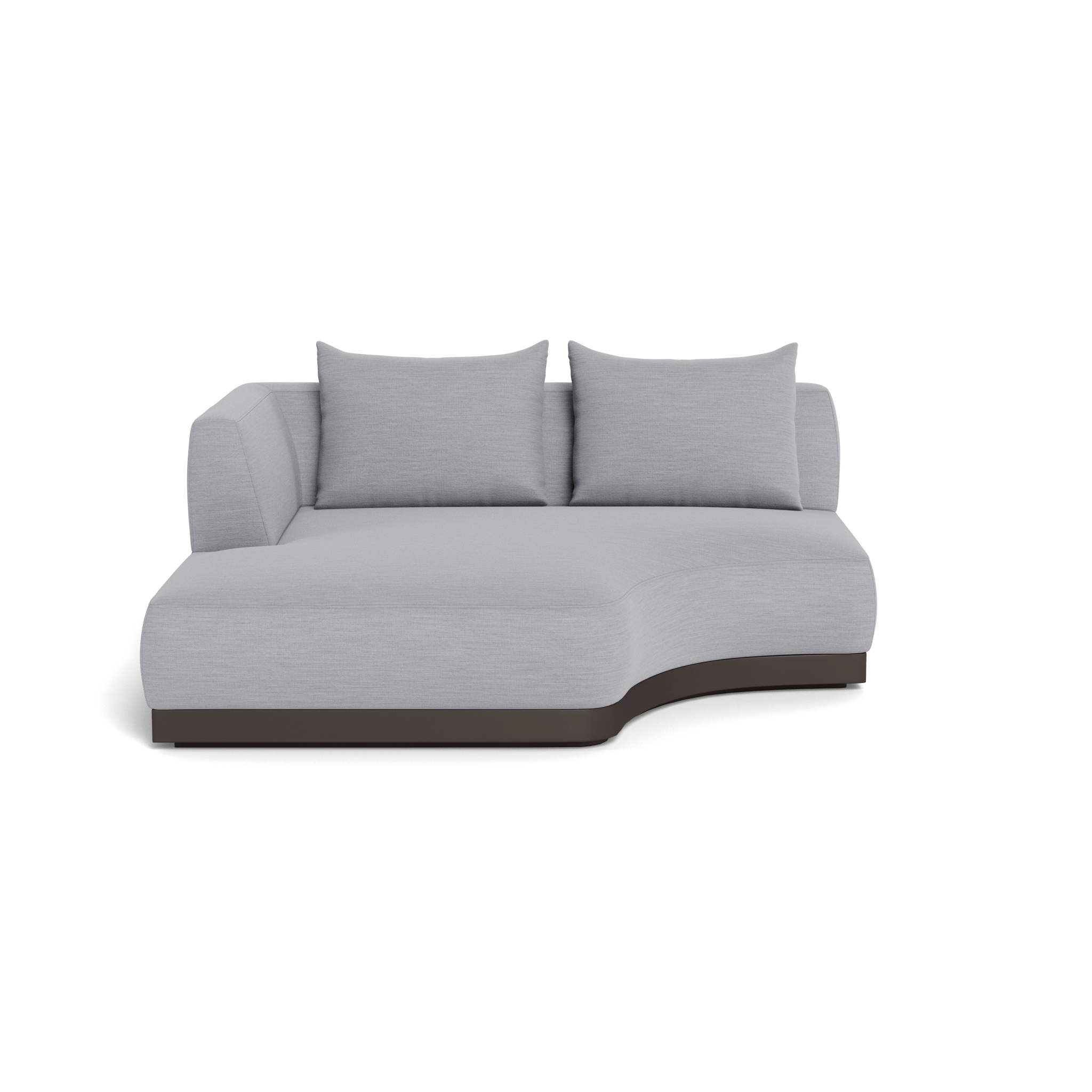 Amalfi Curved Chaise Lounge Left - Modern Outdoor Patio Furniture for Poolside Relaxation & Garden Decor