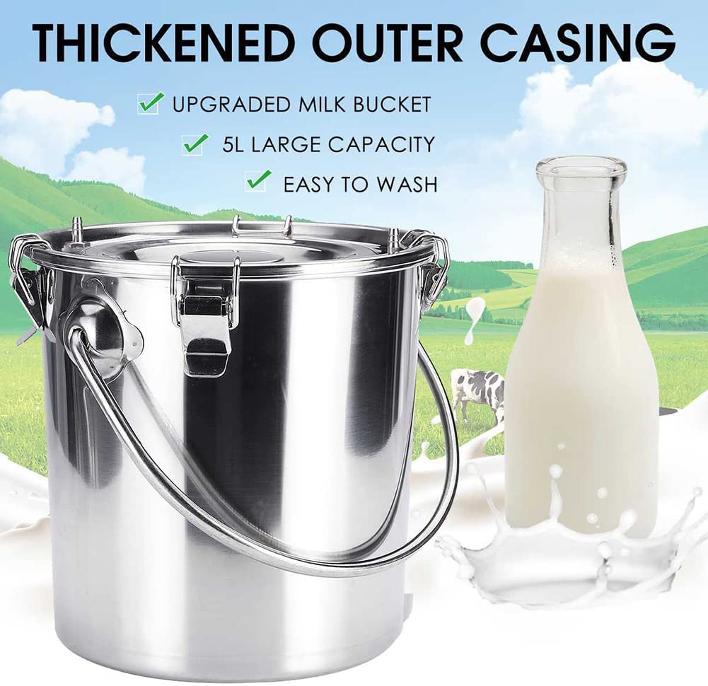 Electric Goat Milking Machine - Pulsating Vacuum Milker for Cows, Sheep & Livestock - Durable Farm Milking Supplies for Dairy Production | Perfect for Small Farms, Homesteads & Dairy Businesses