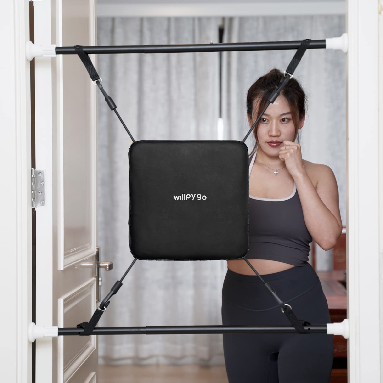 Apartment-Friendly Doorway Punching Bag for Boxing & Home Workouts - 26