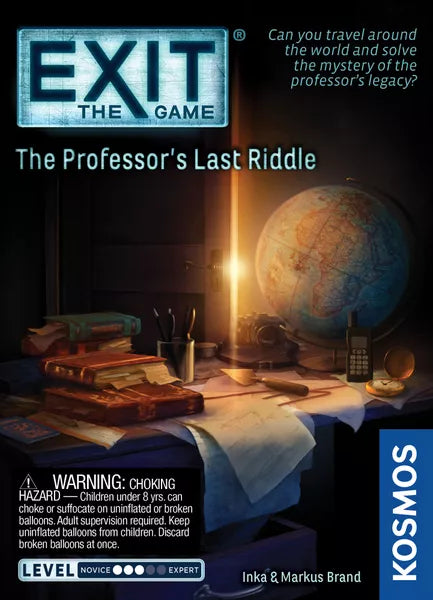 Exit: The Professor's Last Riddle - Escape Room Board Game for Adults & Teens | Challenging Puzzle Adventure for Family Game Nights & Party Entertainment
