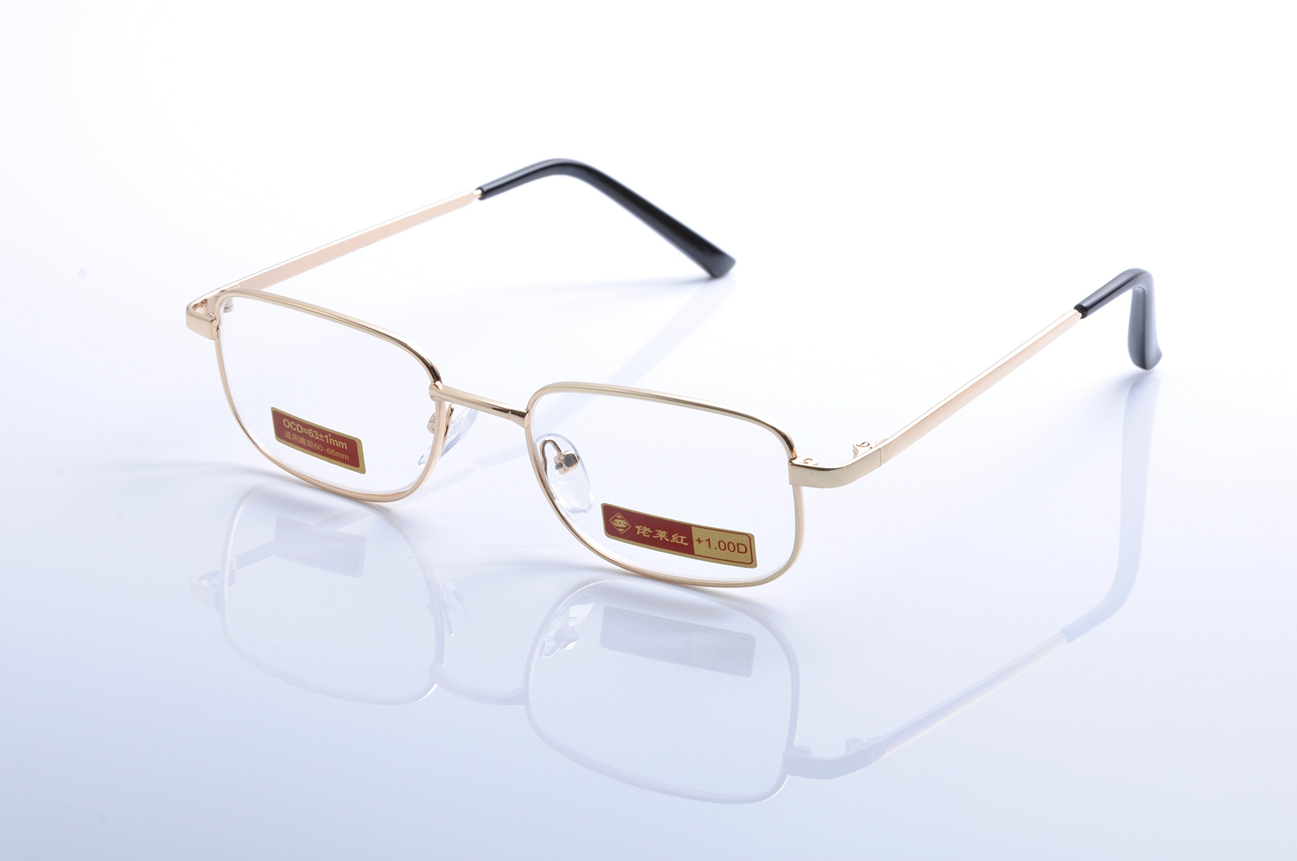 Premium Metal Full Rim Reading Glasses for Men & Women - Fashionable & Durable Eyewear for Reading, Working & Daily Use