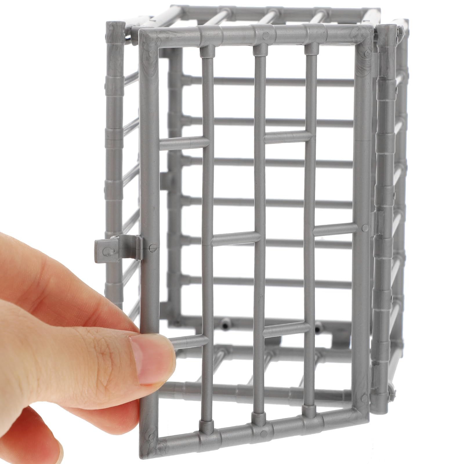 2Pcs Mini Animal Cage Model Toy - Small Pet Cage Accessories for Hamsters, Birds, Reptiles - Perfect for Dollhouse, Diorama, and Miniature Scenes Decoration