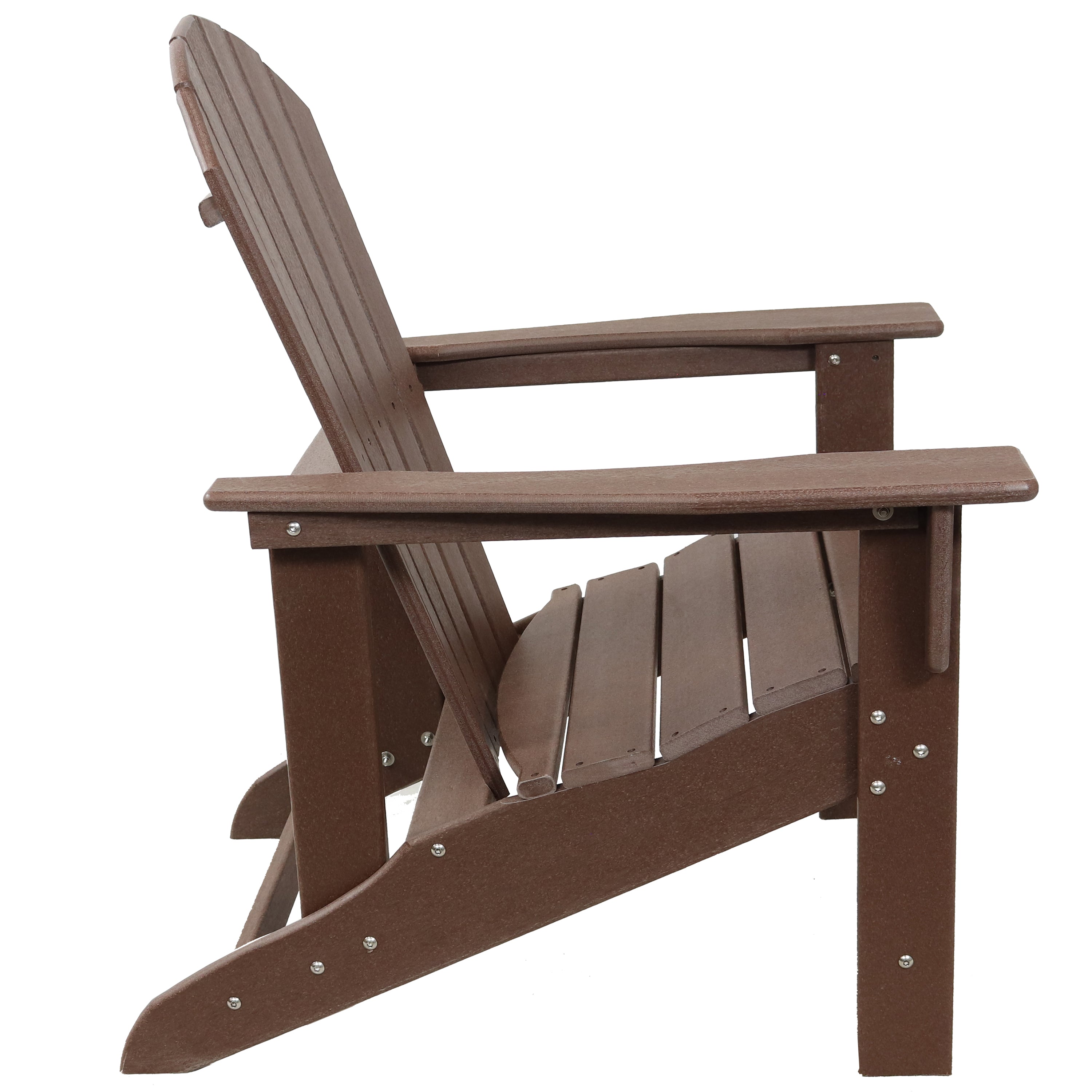 All-Weather Adirondack Chair by Sunnydaze - Heavy Duty 300 lb Capacity, 38.25