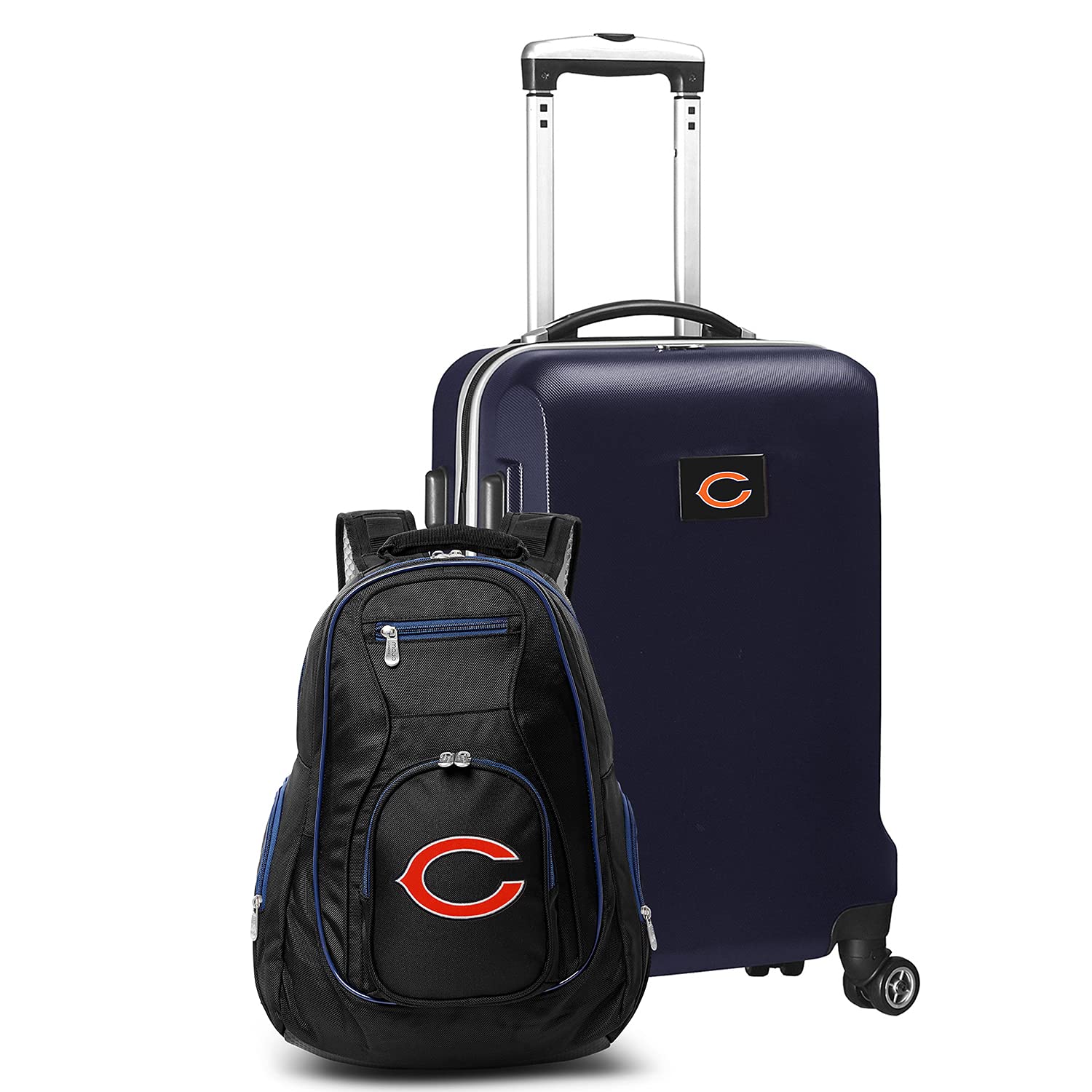 Denco 2-Piece Deluxe Navy Luggage Set with 21