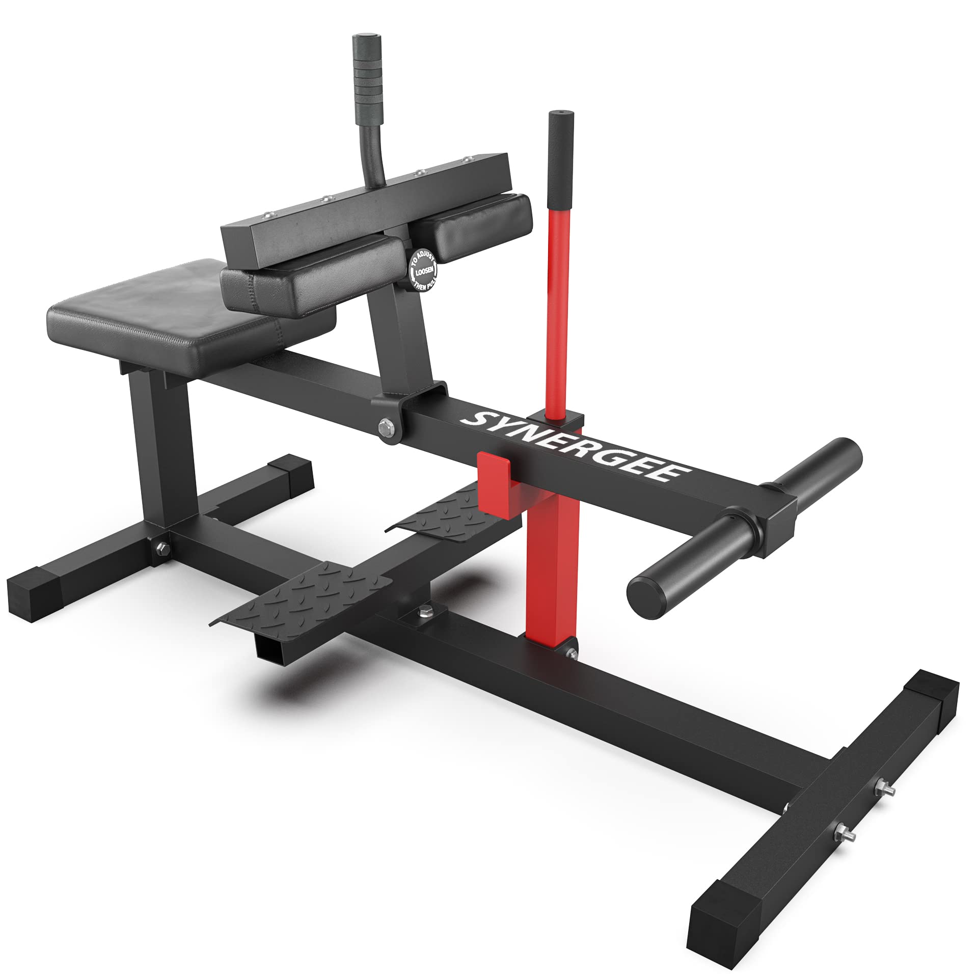Synergee Seated Calf Raise Machine - 550 LB Max Capacity, Compatible with 1