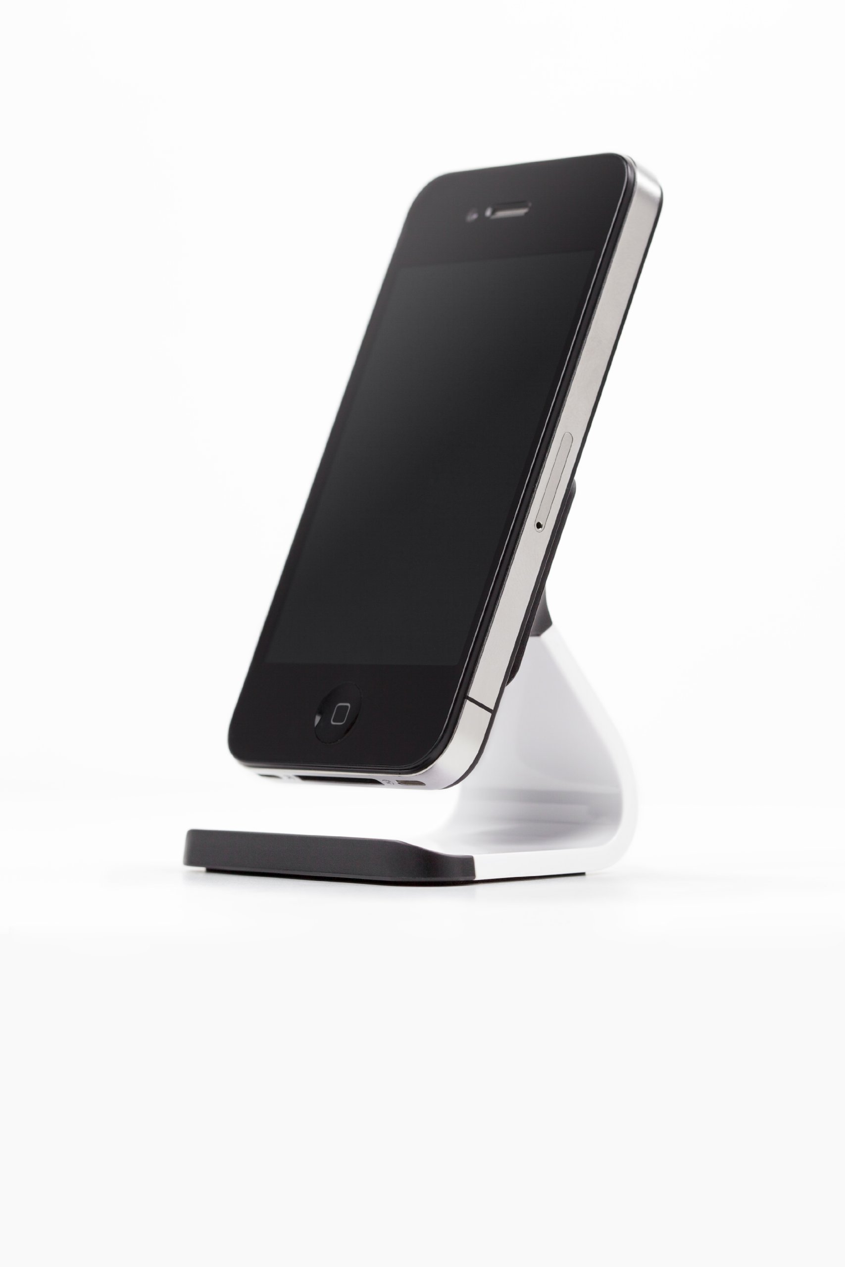 Bluelounge Milo Micro-Suction Stand for iPhone, iPod & Smartphones - Universal Phone Mount Holder - White (Perfect for Desk, Bedside & Car Use)