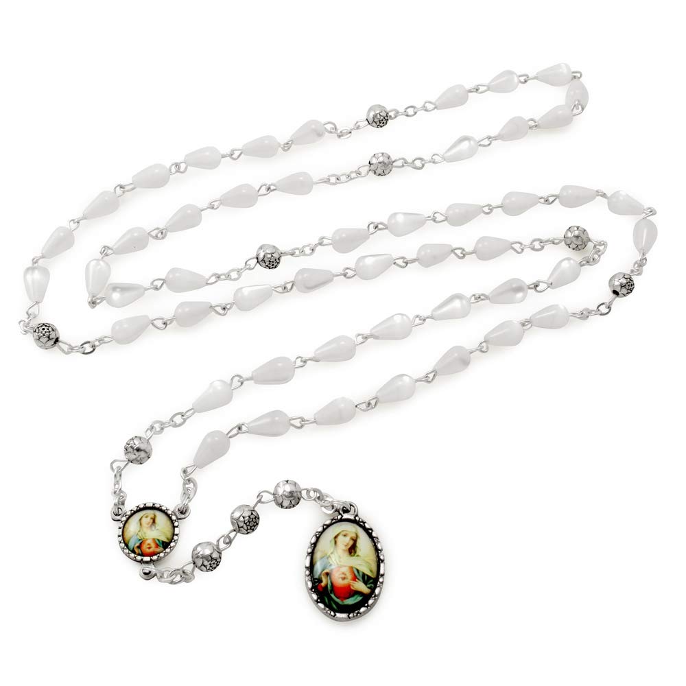 Seven Sorrows of Mary Rosary Chaplet with Tear Drop Beads - Servite Rosary for Catholic Prayer & Devotion | Perfect for Meditation, Grief Support & Spiritual Comfort