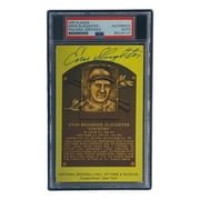 Authentic Enos Slaughter Signed 4x6 St Louis Cardinals HOF Plaque Card - PSA/DNA Certified #85026107 - Perfect for Baseball Memorabilia Collectors & Cardinals Fans