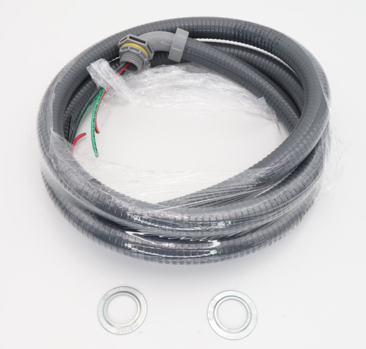 DiversiTech WHIP KIT 1/2in x 6ft #12 THHN Wire with Non-Metallic Connectors (6-12-6NMP) - Perfect for HVAC Electrical Installations and Appliance Wiring