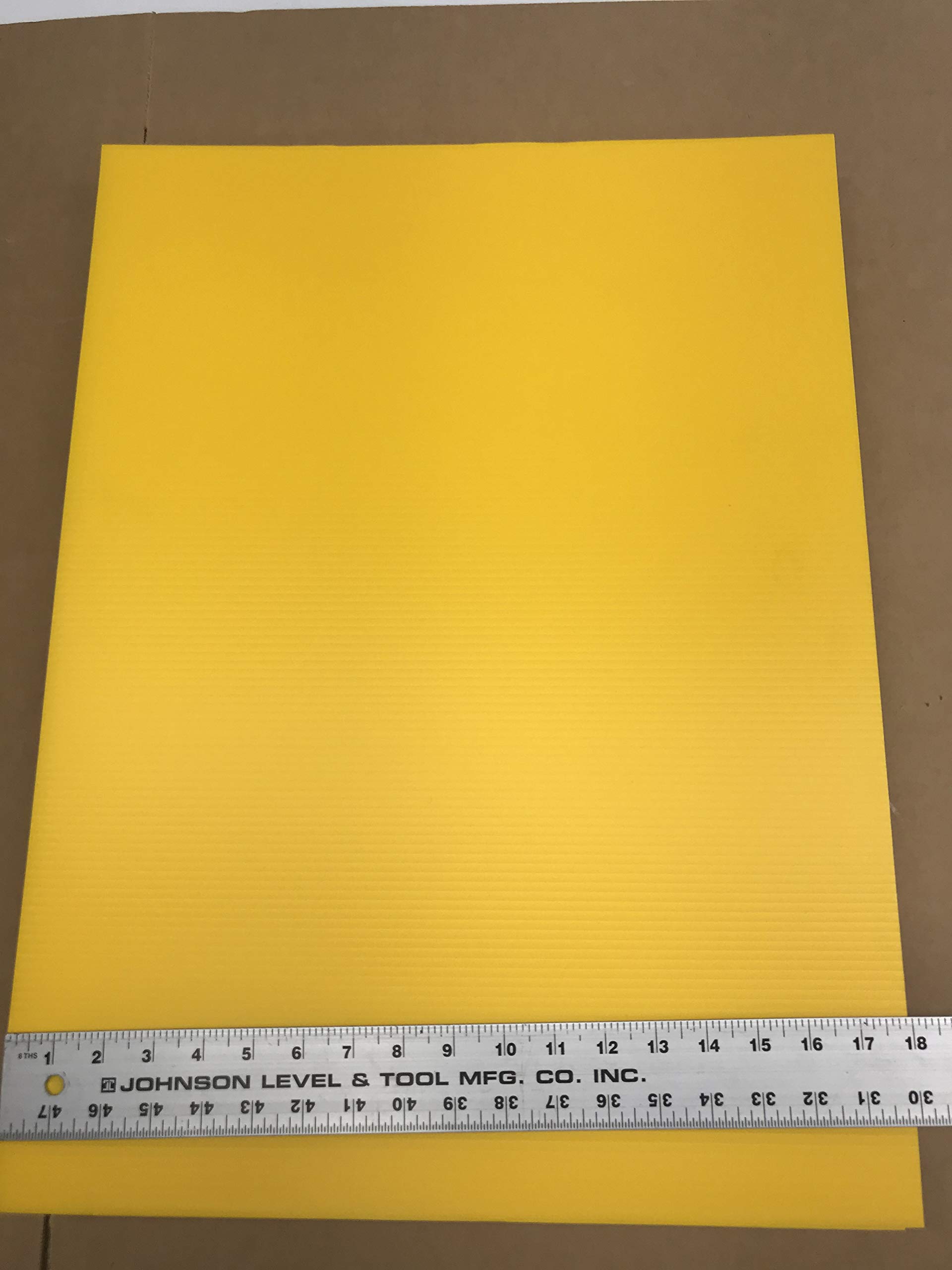 50 Pack 18x24 Inch Yellow Corrugated Plastic Blank Signs - 4mm Thick for Yard Sales, Open Houses, Elections & Advertising - Durable & Weatherproof for Indoor & Outdoor Use