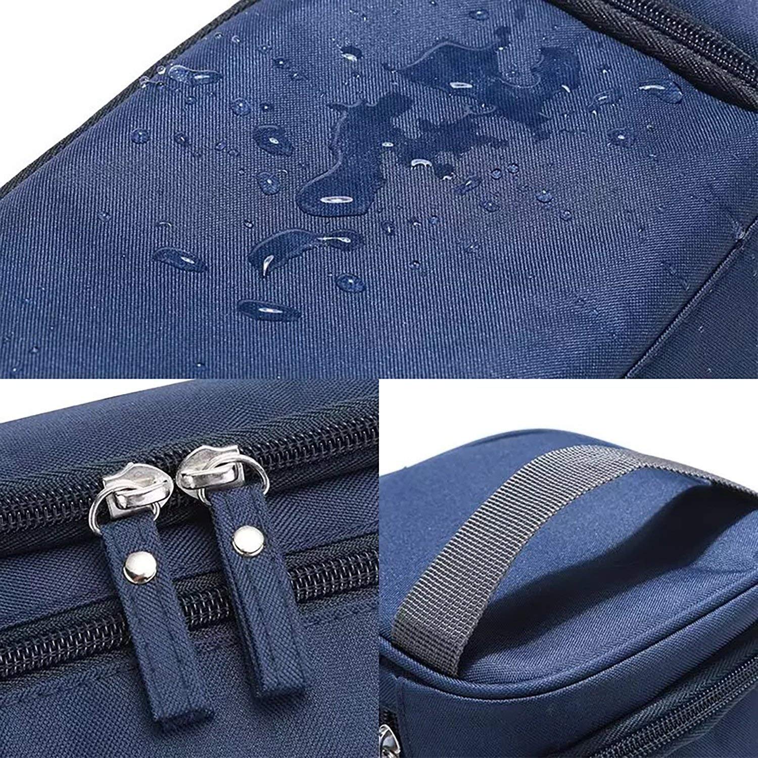 PARATPAR MALL Large Travel Makeup Bag with Hook - Waterproof Cosmetic Organizer Pouch for Women, Multi-Purpose Grooming Kit (16x25x14cm) - Perfect for Travel, Gym, Home & Office Organization