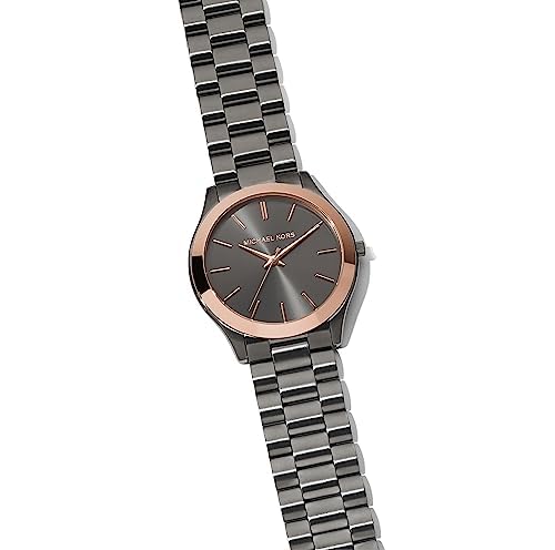 Michael Kors Oversized Slim Runway Men's Watch - Stainless Steel Chronograph Watch for Men | Water Resistant, Fashionable & Durable | Perfect for Business, Casual & Formal Occasions