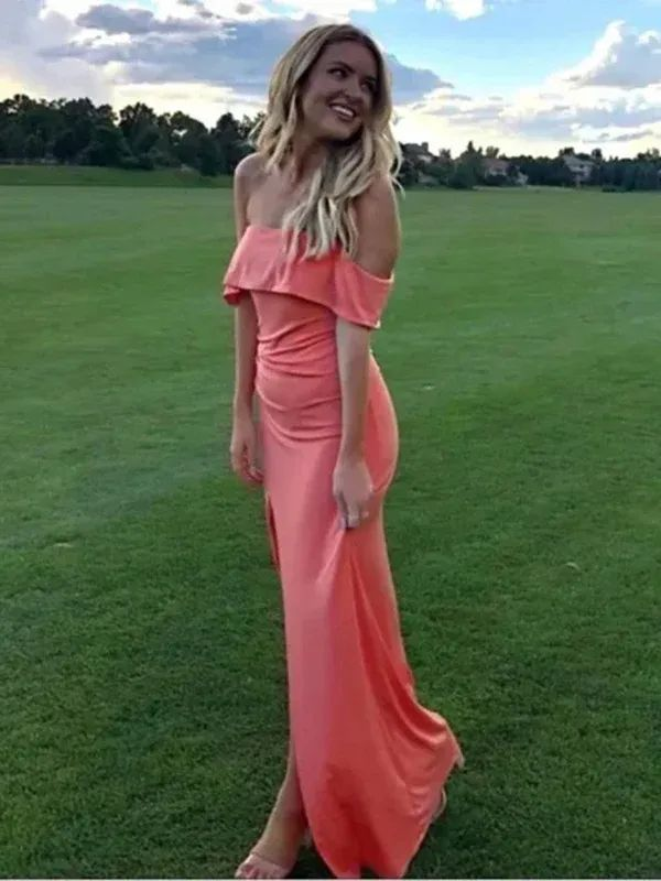 Elegant Off-The-Shoulder Mermaid Prom Dress for Formal Parties & Special Occasions - Style J5750 | Perfect for Homecoming, Prom Night & Evening Galas