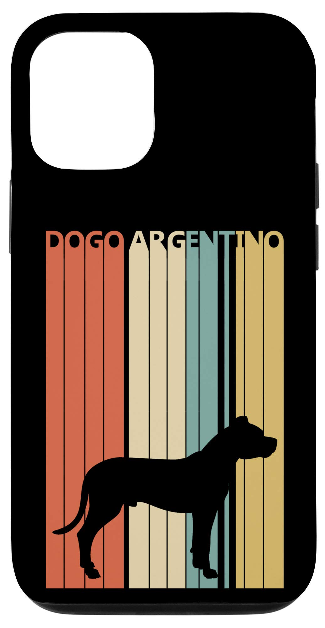 Vintage Dogo Argentino iPhone 12/12 Pro Case - Trendy Protective Cover for Apple iPhone 12 & 12 Pro - Perfect for Everyday Use, Travel & Outdoor Activities