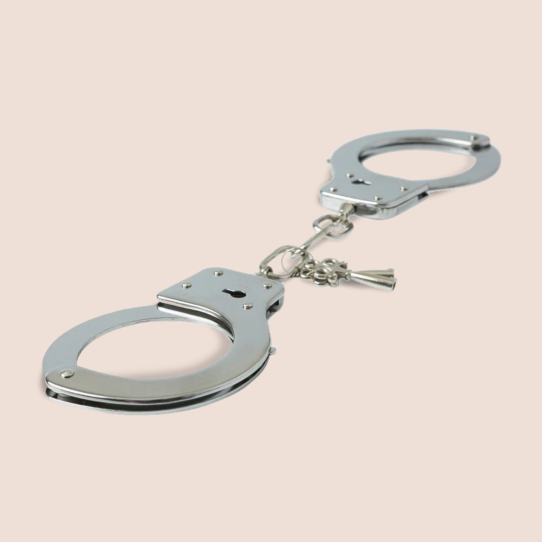 Sportsheets Classic Metal Handcuffs with Keys - Premium Standard Style Restraints for Couples, BDSM, Role Play & Spicing Up Your Love Life