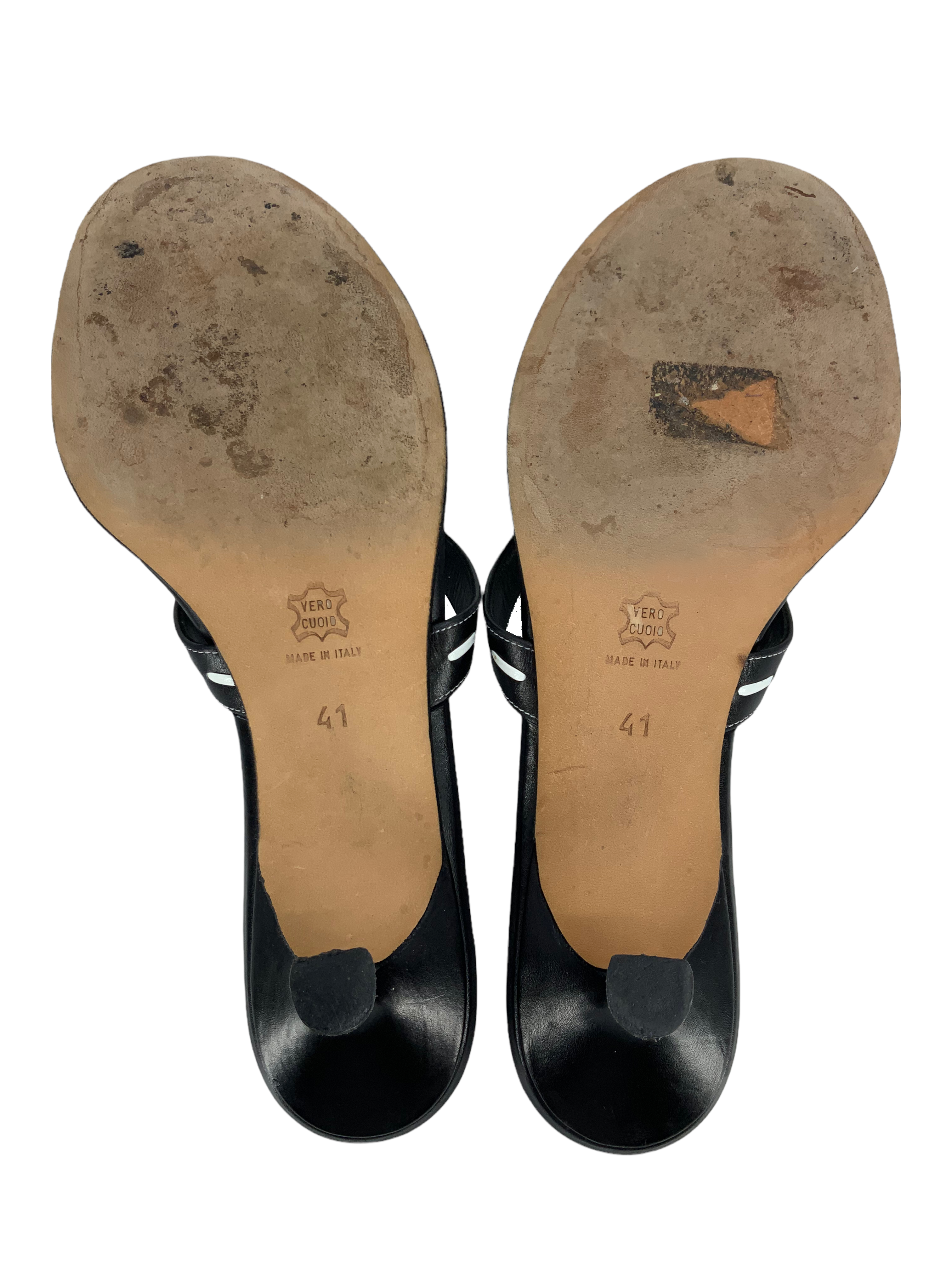 Manolo Blahnik Genuine Leather Thong Sandals for Women - Size 11 | Comfortable Flip Flops for Beach, Pool & Summer Outfits
