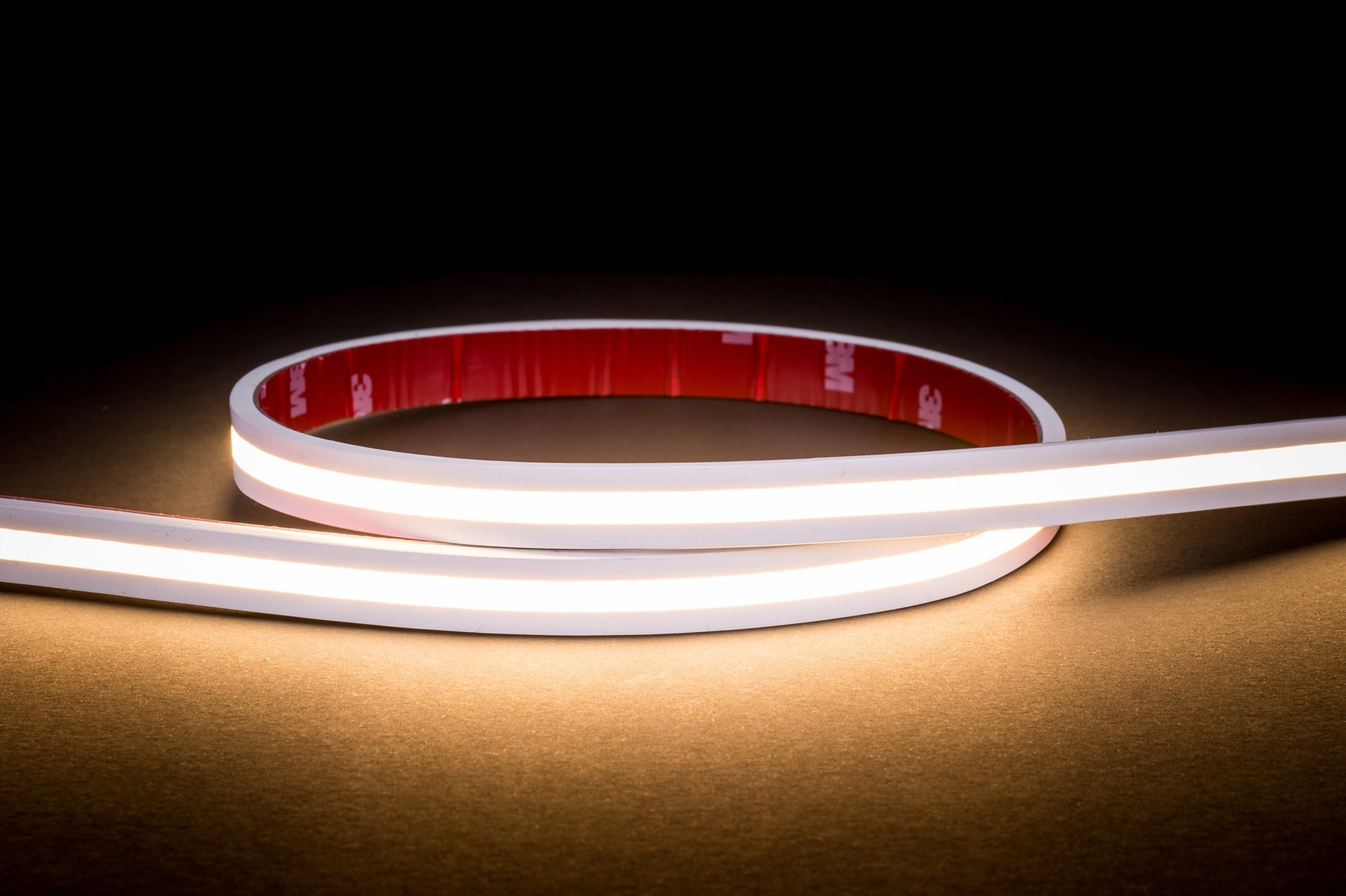 9.6W 24V 3000K Warm White LED Strip Light IP67 Waterproof - 1 Meter Flexible Lighting for Home, Kitchen, Bedroom, and Outdoor Decoration