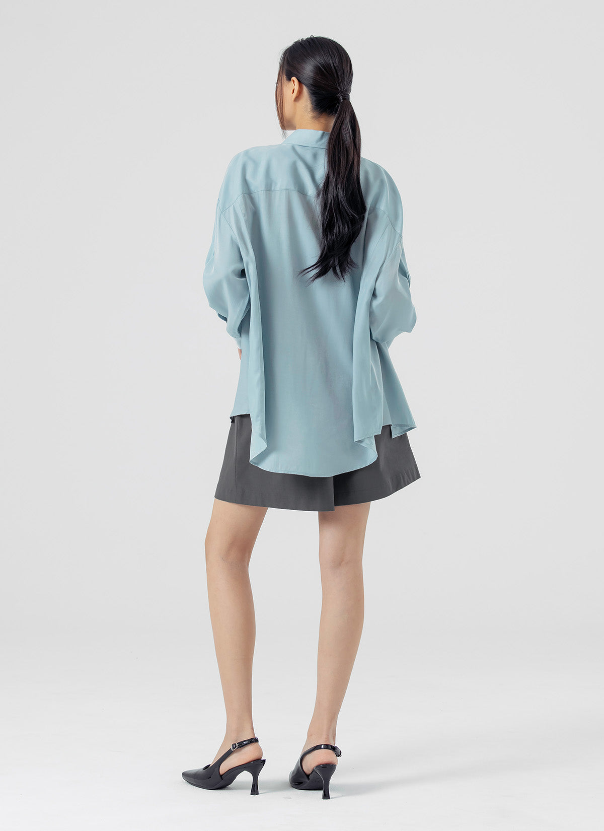 Stylish Drape Loose Fit Shirts for Women - Comfortable Casual & Office Wear - Trendy Oversized Blouse for Everyday Outfits