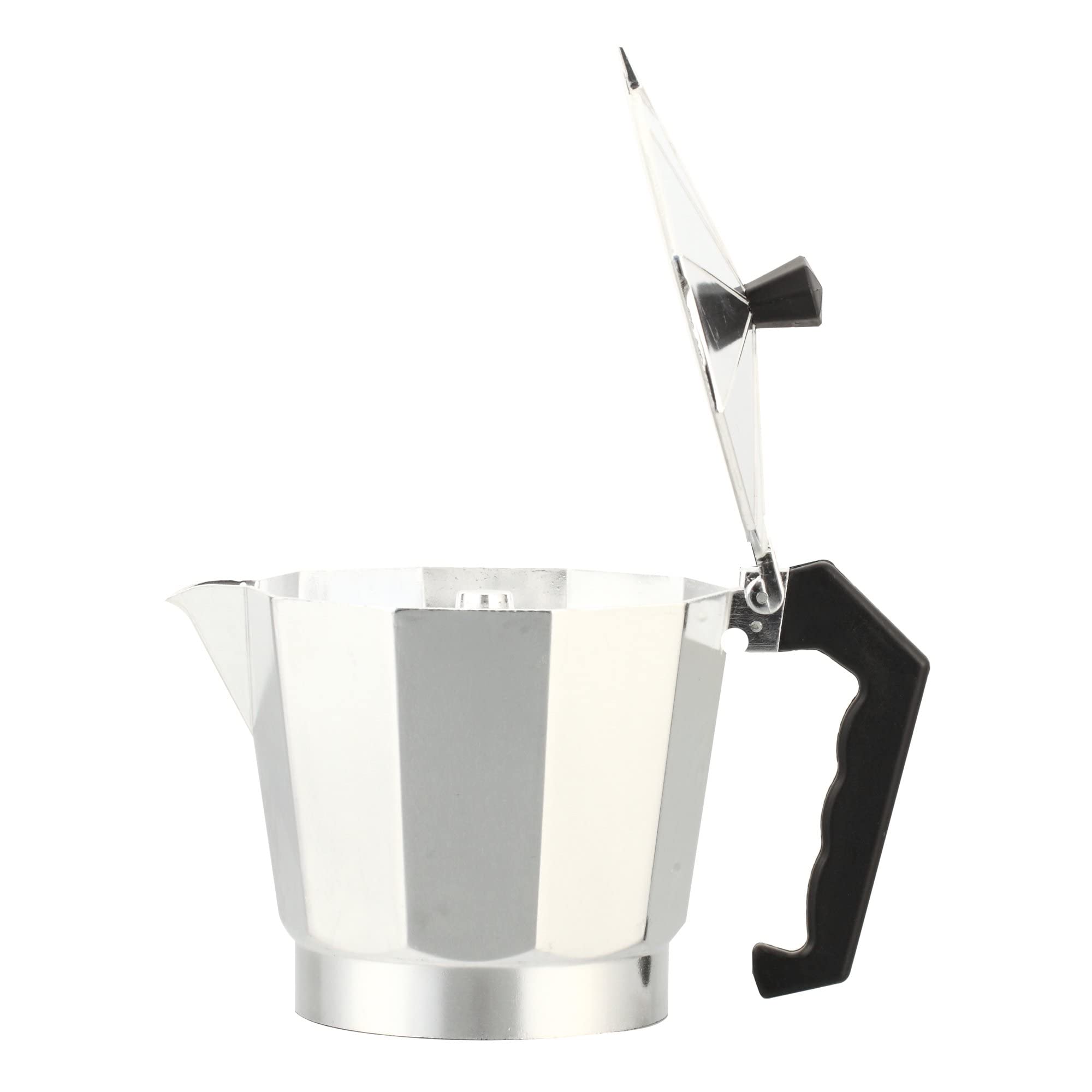 J&V TEXTILES 12-Cup Stovetop Espresso & Coffee Maker - Classic Italian Moka Pot for Cuban Café Brewing, Perfect for Home, Office & Camping Use