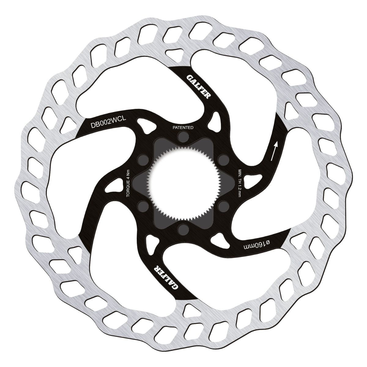 Galfer MTB Wave Disc Rotor Centerlock - High Performance Mountain Bike Brake Rotor for Trail & Downhill Riding | Durable & Lightweight Disc Brake System