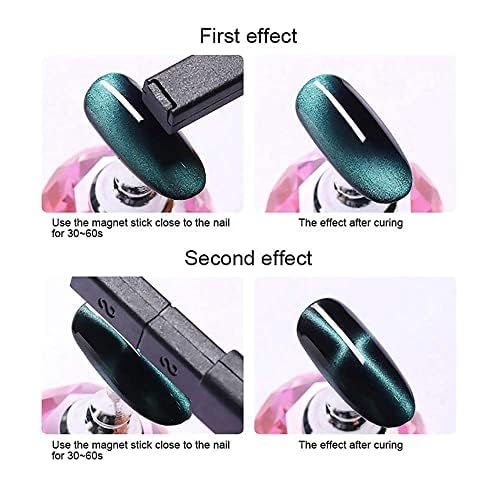 3D Magnetic Cat Eye Gel Nail Polish - Double Head Magnet Stick for Nail Art Manicure (1PC) | Professional Salon & DIY Home Nail Design Tool