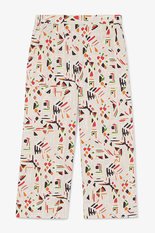 Madelyn Pants - Breathable Cotton with Rhythm Print - Perfect for Casual Wear, Summer Outfits, and Relaxing at Home