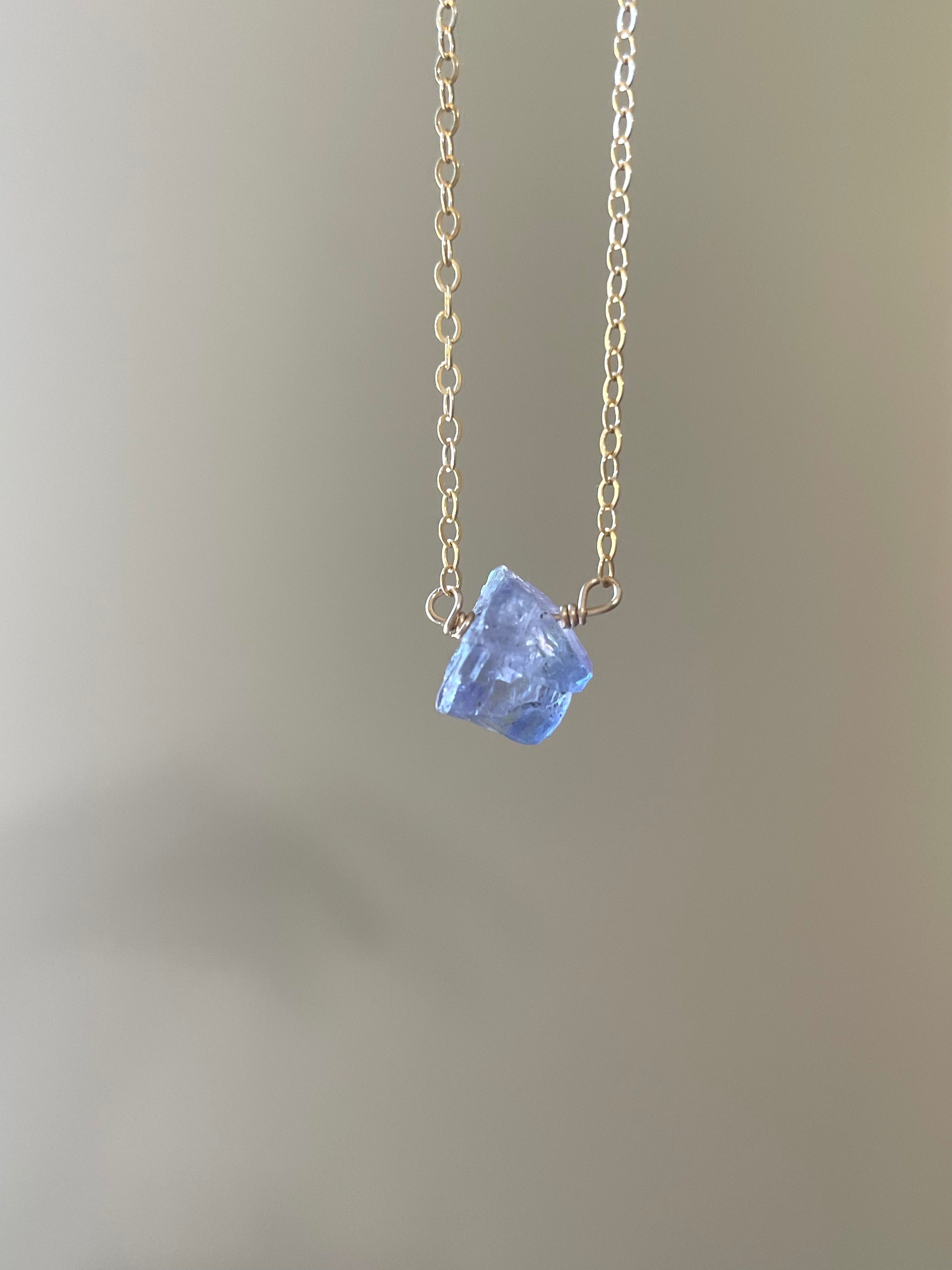 Natural Tanzanite Gold Filled Pendant Necklace - Elegant Jewelry Gift for Women, Perfect for Weddings, Anniversaries & Special Occasions