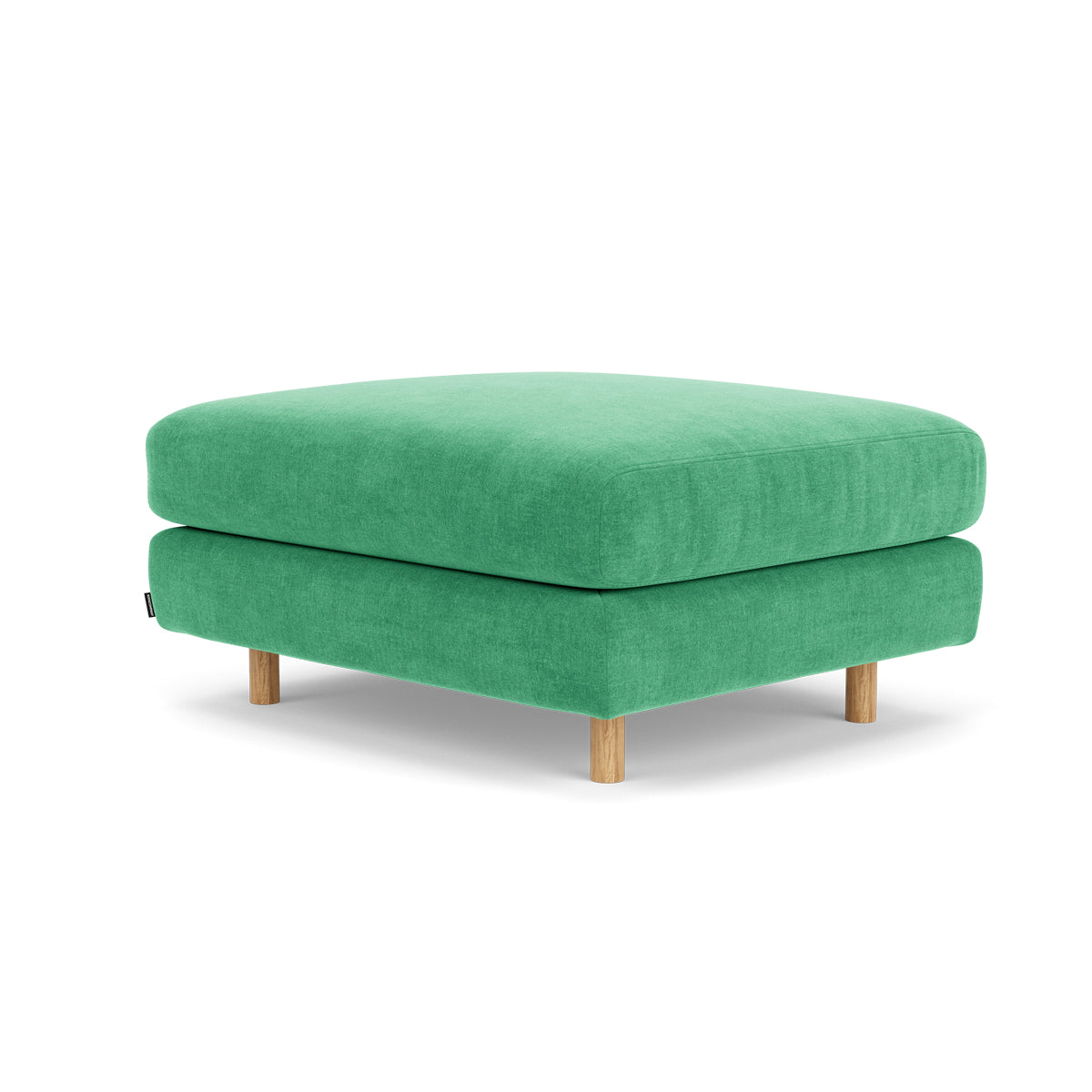 Dylan Fabric Ottoman - Soft and Stylish Footrest, Storage Bench, Living Room Accent Piece - Perfect for Small Spaces, Bedroom, or Lounge Area