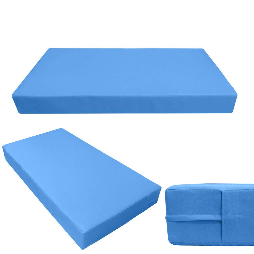 Prolinemax Outdoor Style 3 Full Knife Edge Daybed Mattress Cover - Waterproof Fitted Sheet with Bolster Pillow for Patio, Poolside & Sunroom Use