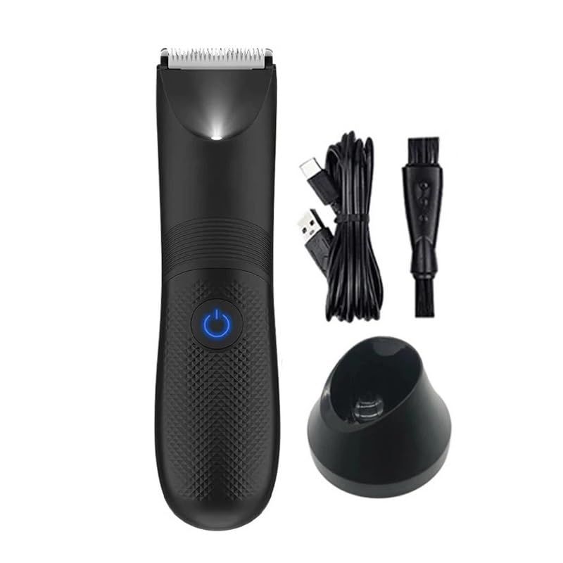 Professional Men's Hair Clippers & Body Groomer - USB Rechargeable Electric Shaver for Beard, Groin & Bikini Trimming - Perfect for Home Grooming & Travel Essentials
