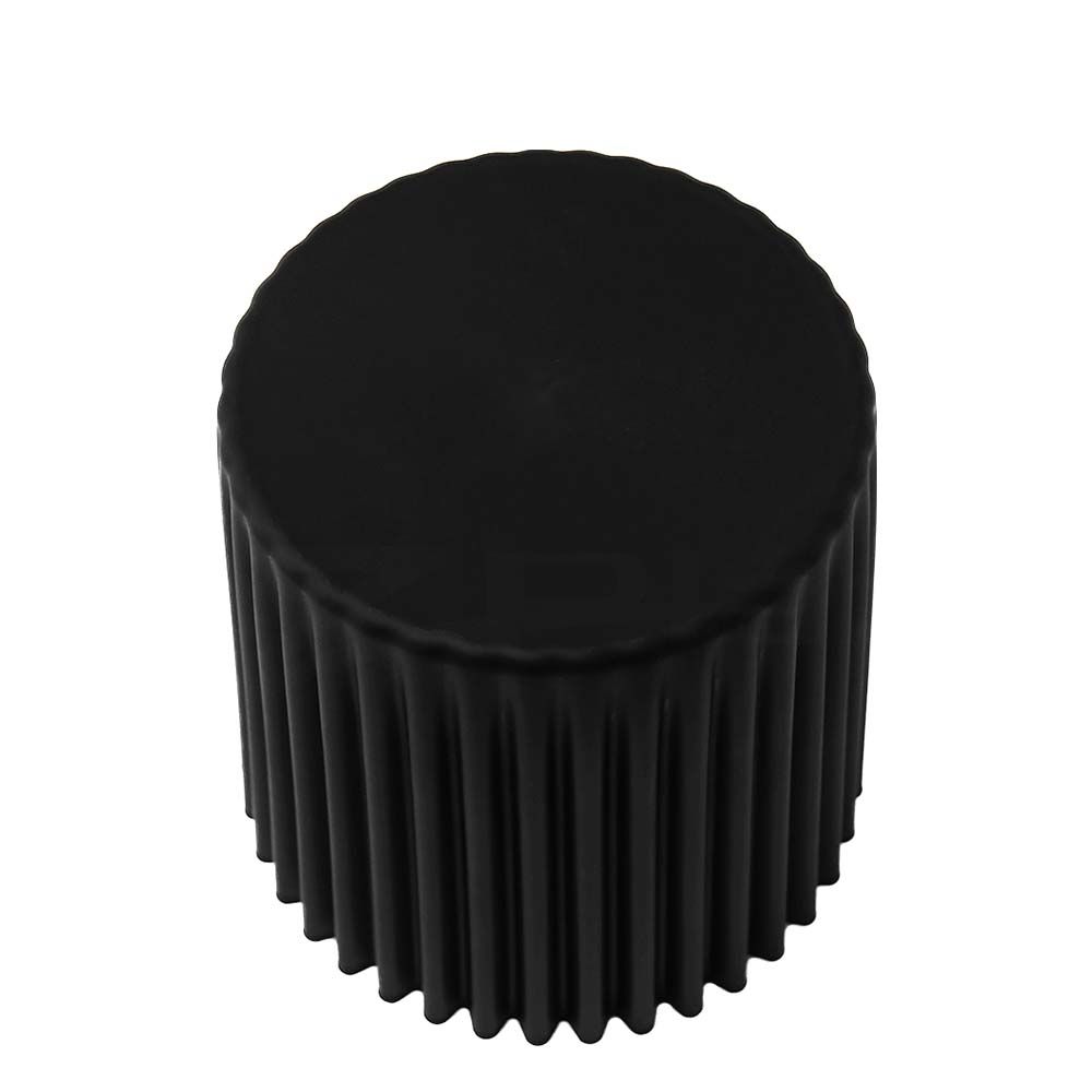 2-Pack Black Plastic Cupcake Bar Stools - Durable & Stylish Foot Stools for Kitchen, Bar, or Dining Room Decor