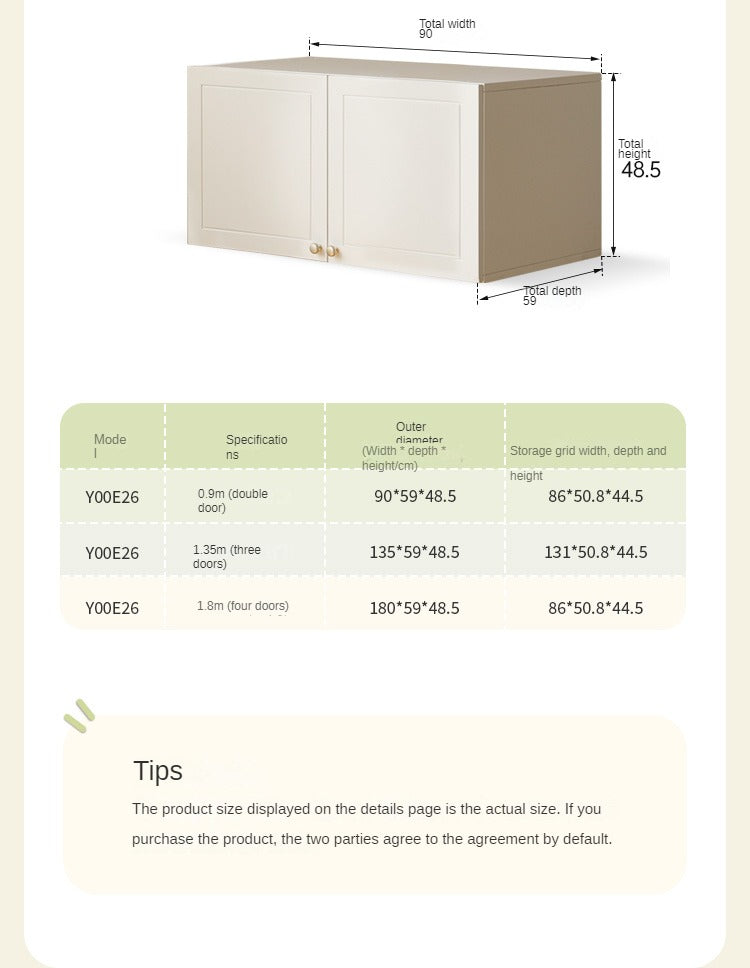 French Cream Pine Solid Wood Wardrobe - Elegant Bedroom Storage for Clothes & Accessories | Perfect for Master Bedroom, Guest Room & Walk-In Closets