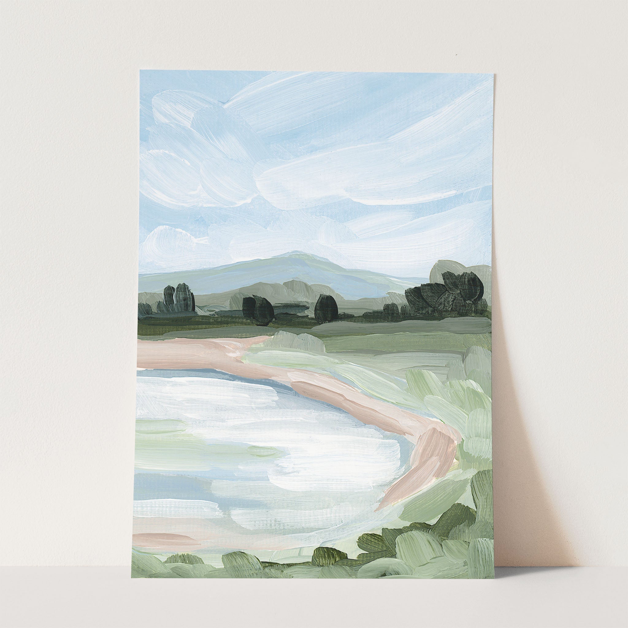 Catamount Reservoir Landscape Art Print - Stunning Nature Wall Decor for Home, Office & Cabin | Premium Quality Canvas or Poster