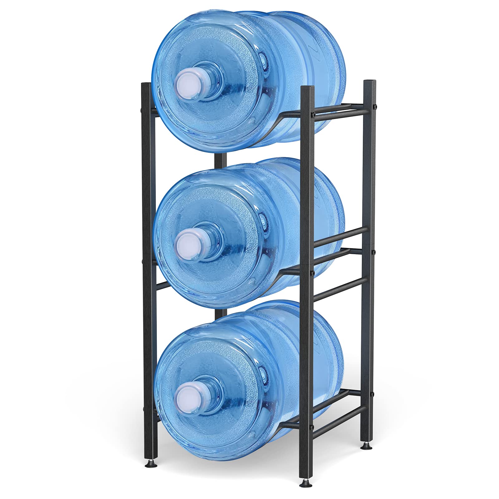 5 Gallon Water Jug Holder Stand - 3-Tier Storage Organizer for Water Cooler Bottles | Durable Rack for Home, Kitchen, Office & Pantry | Perfect for Water Dispenser Organization & Space Saving