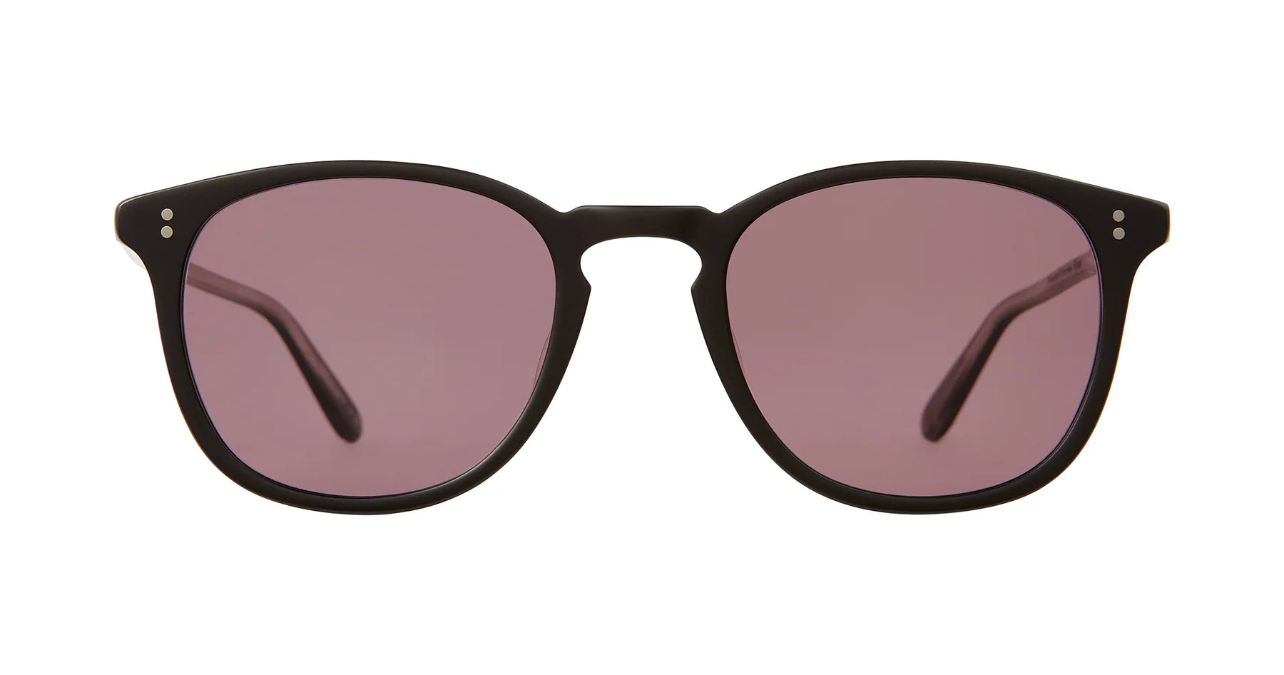 Garrett Leight Kinney 2007 Matte Black Polarized Sunglasses for Men - UV Protection & Anti-Glare - Perfect for Driving, Beach & Outdoor Activities